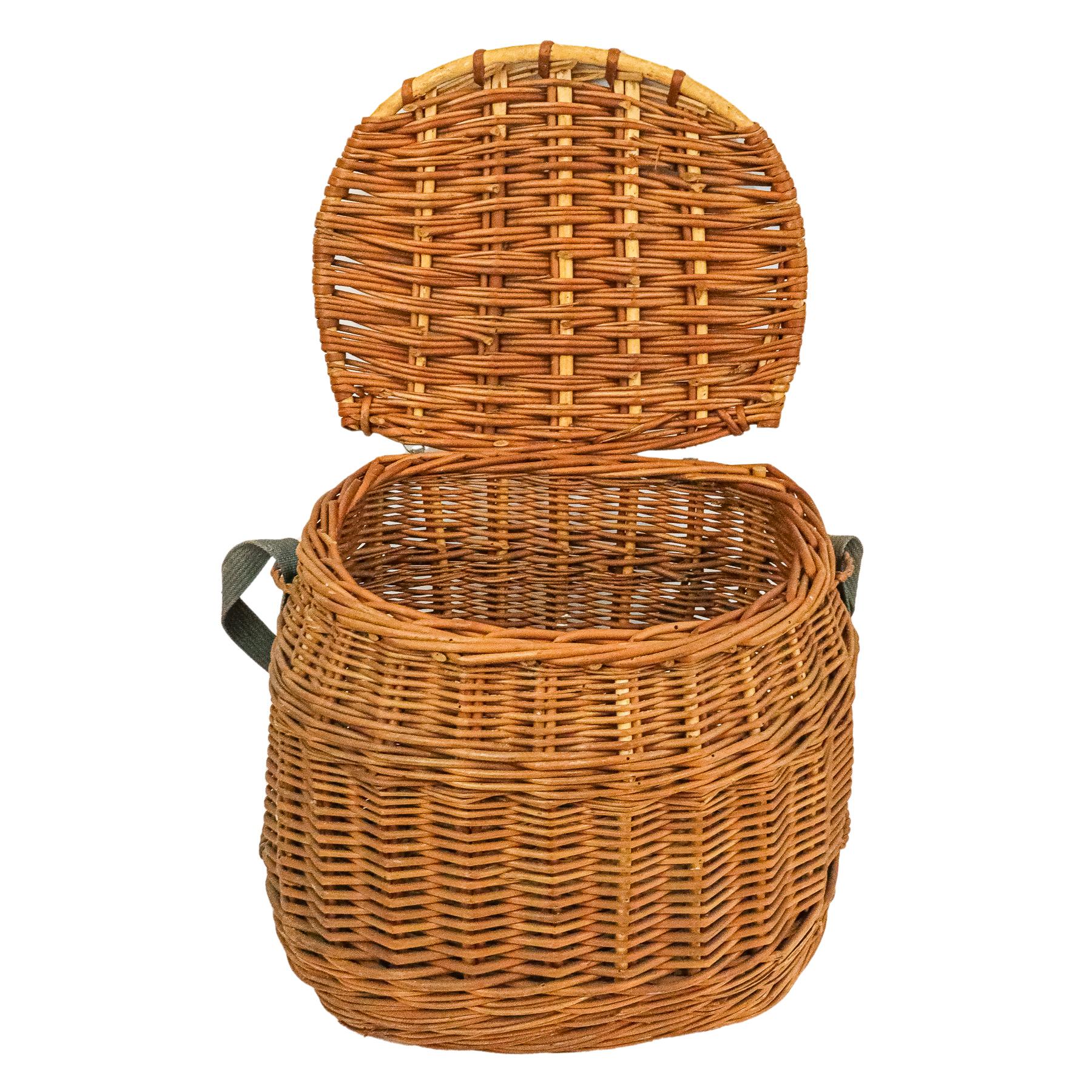 CESTA DE PESCADOR DE LA SEGUNDA MITAD DE SIGLO XX