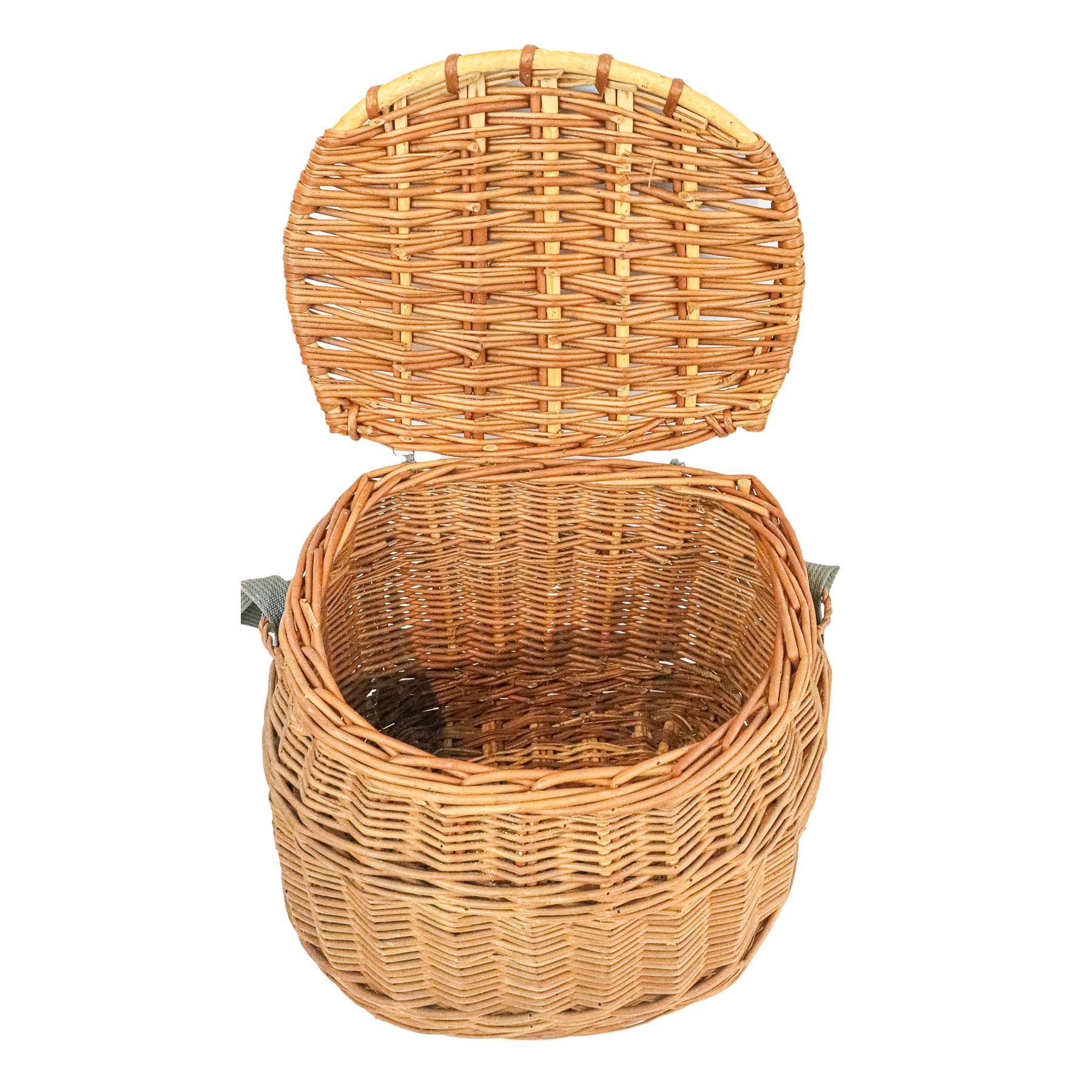 CESTA DE PESCADOR DE LA SEGUNDA MITAD DE SIGLO XX
