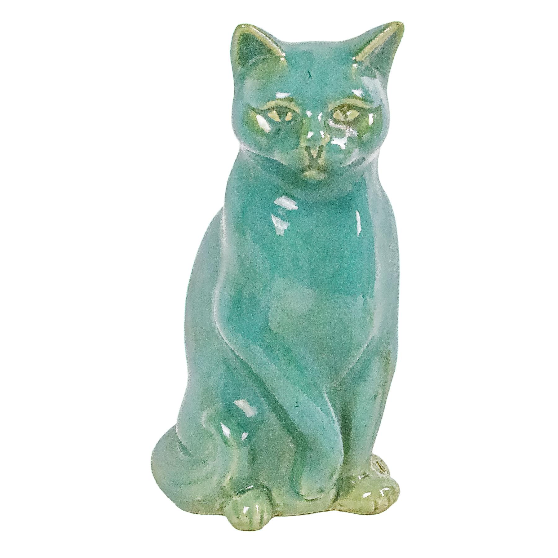 FIGURA DE GATO EN CERÁMICA DEL PRIMER TERCIO DE SIGLO XX