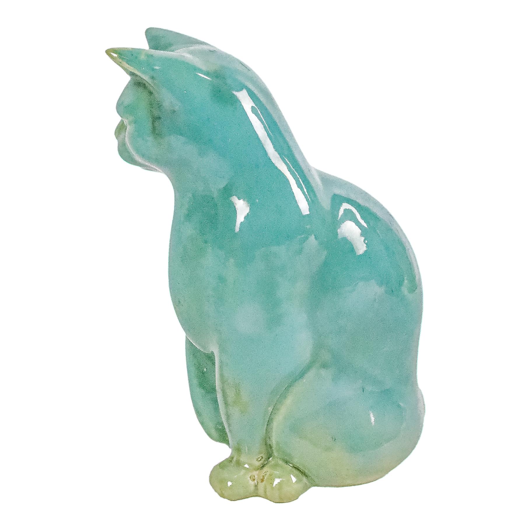 FIGURA DE GATO EN CERÁMICA DEL PRIMER TERCIO DE SIGLO XX