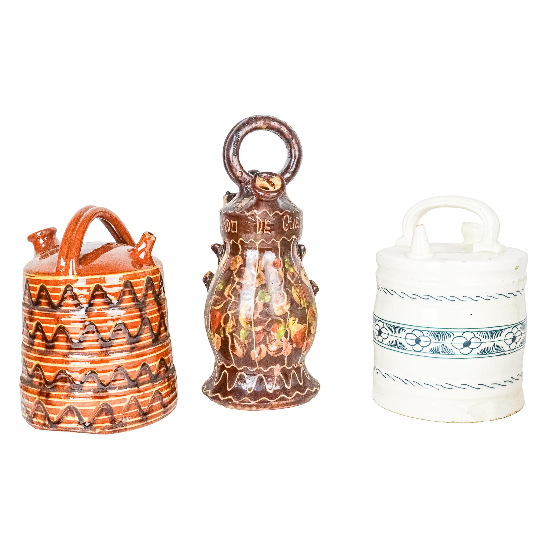 TRES BOTIJOS PRIMER TERCIO SIGLO XX