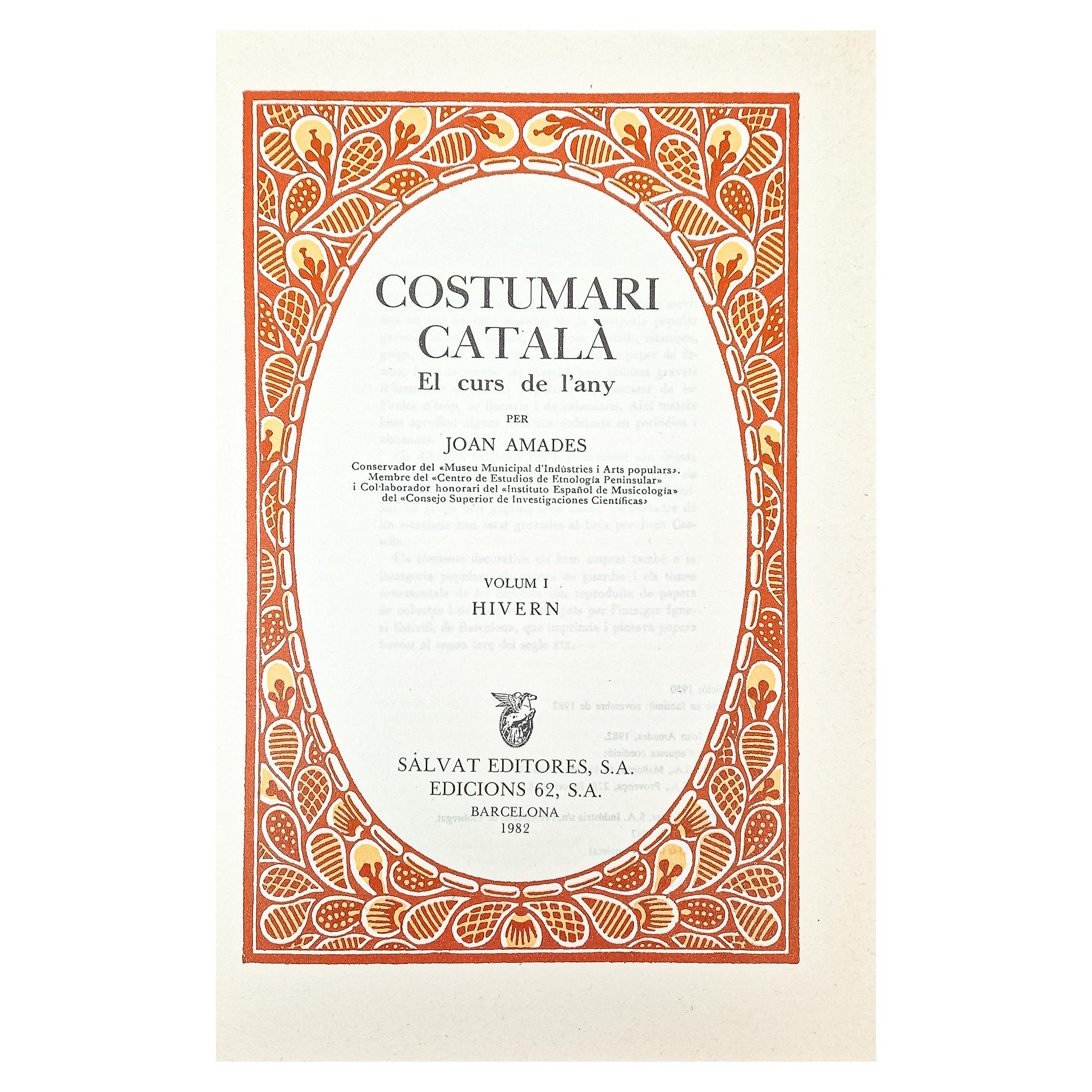 COSTUMARI CATALÀ