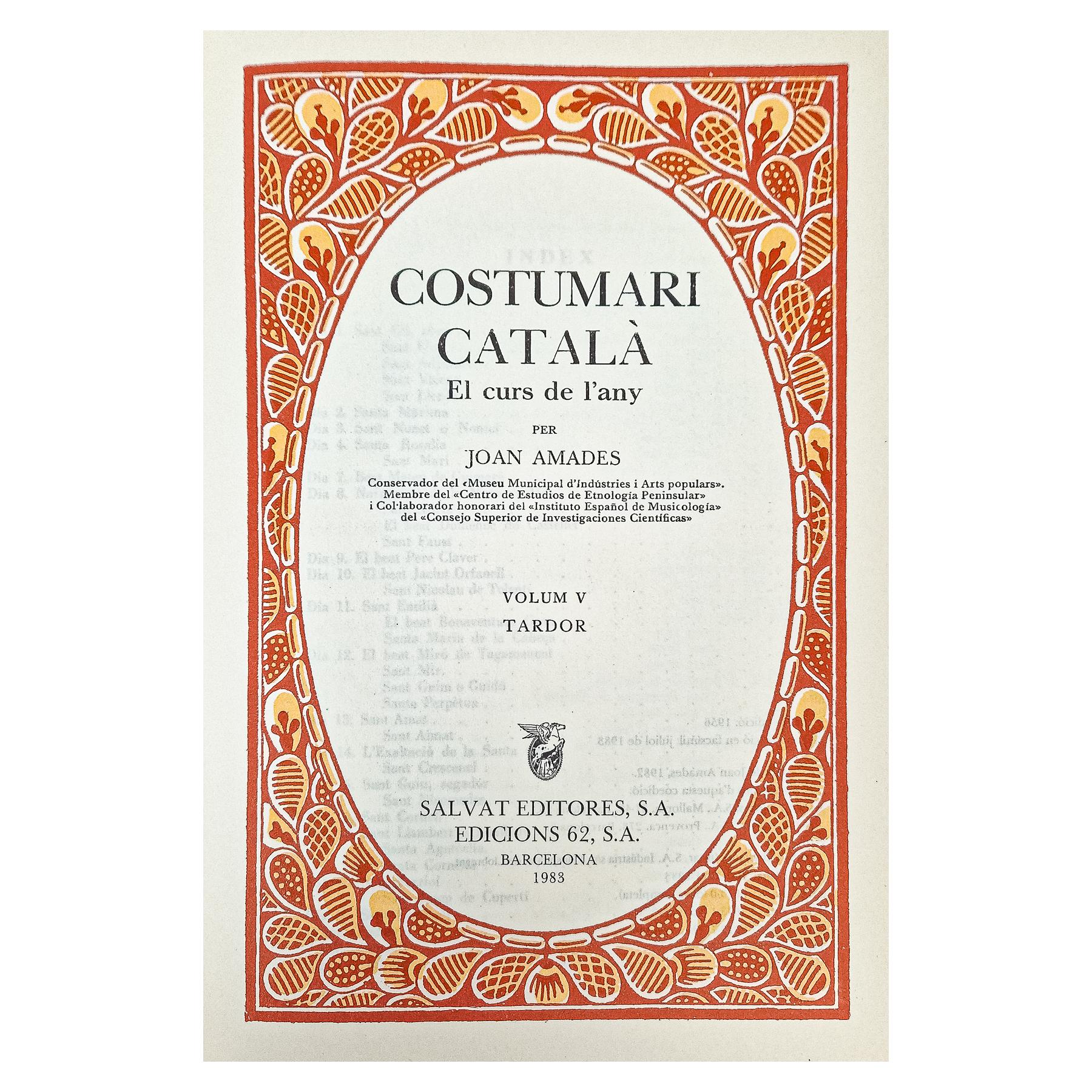 COSTUMARI CATALÀ