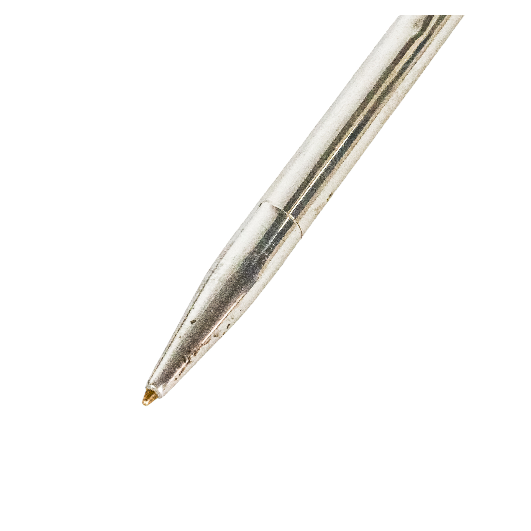 BOLIÍGRAFO EN FORMA DE PLUMA DE PLATA