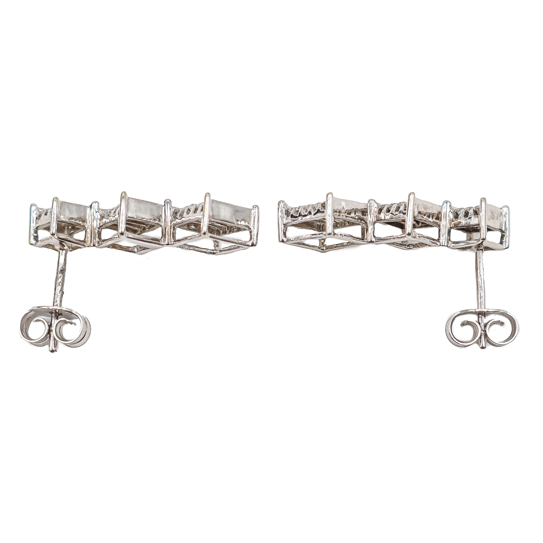 PENDIENTES LARGOS CON DIAMANTES TALLA PRINCESA