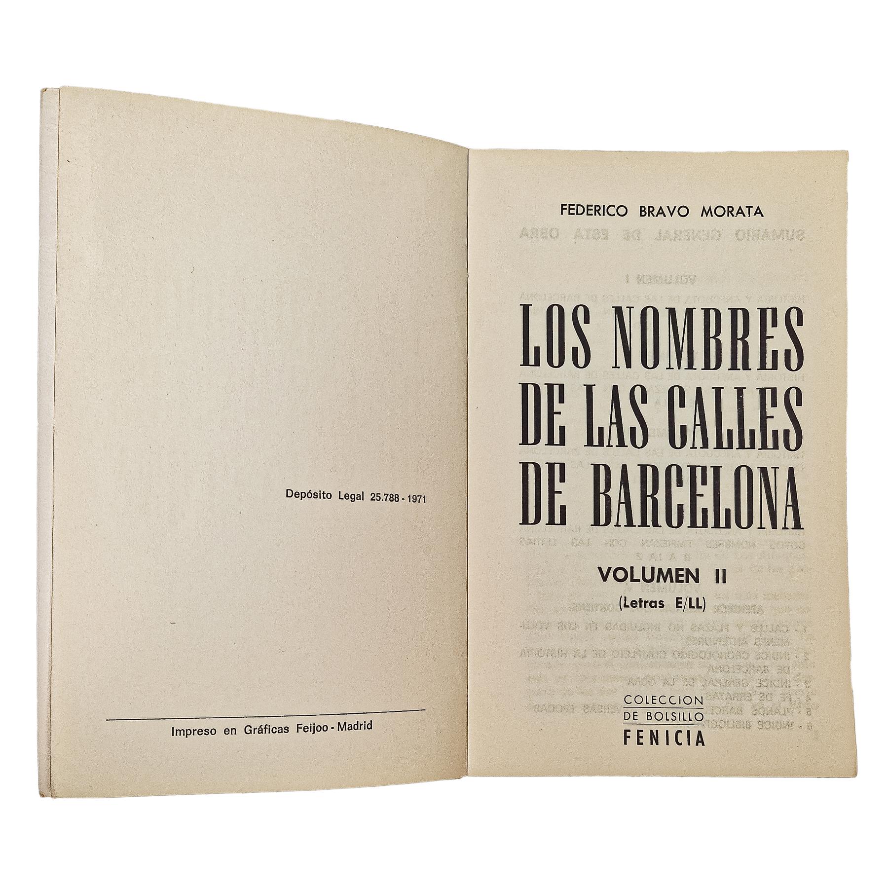 HISTÓRIA DE LOS NOMBRES DE LAS CALLES DE BAECELONA