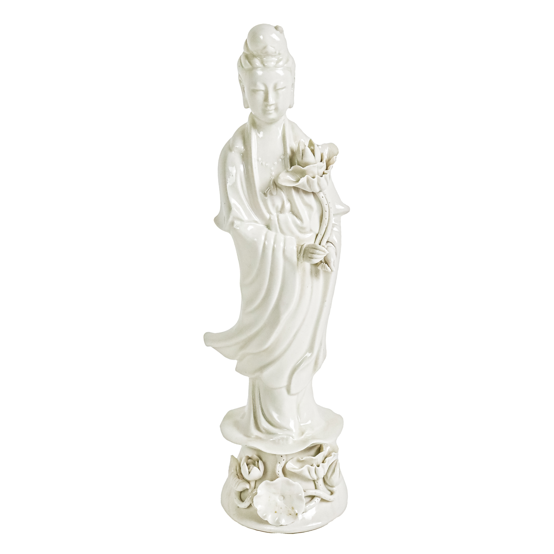 FIGURA CHINA PORCELANA BLANCA, MED. S.XIX