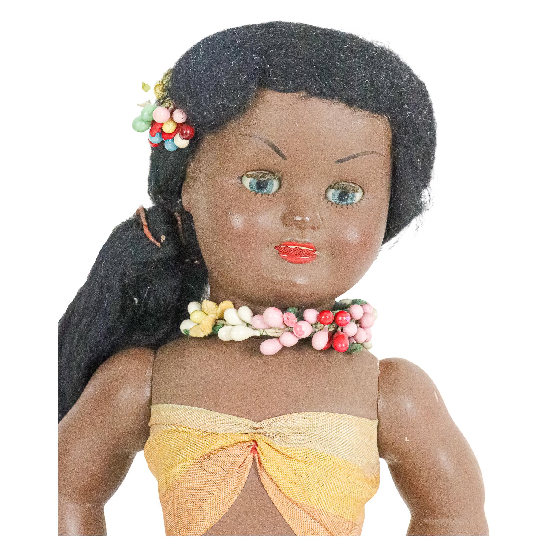 MUÑECA HAWAIANA DE LOS AÑOS 50