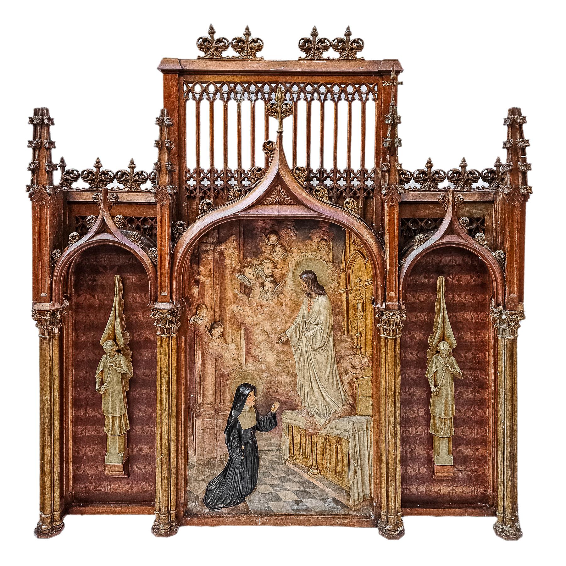 RETABLO NEOGÓTICO DEL ÚLTIMO CUARTO DE SIGLO XIX