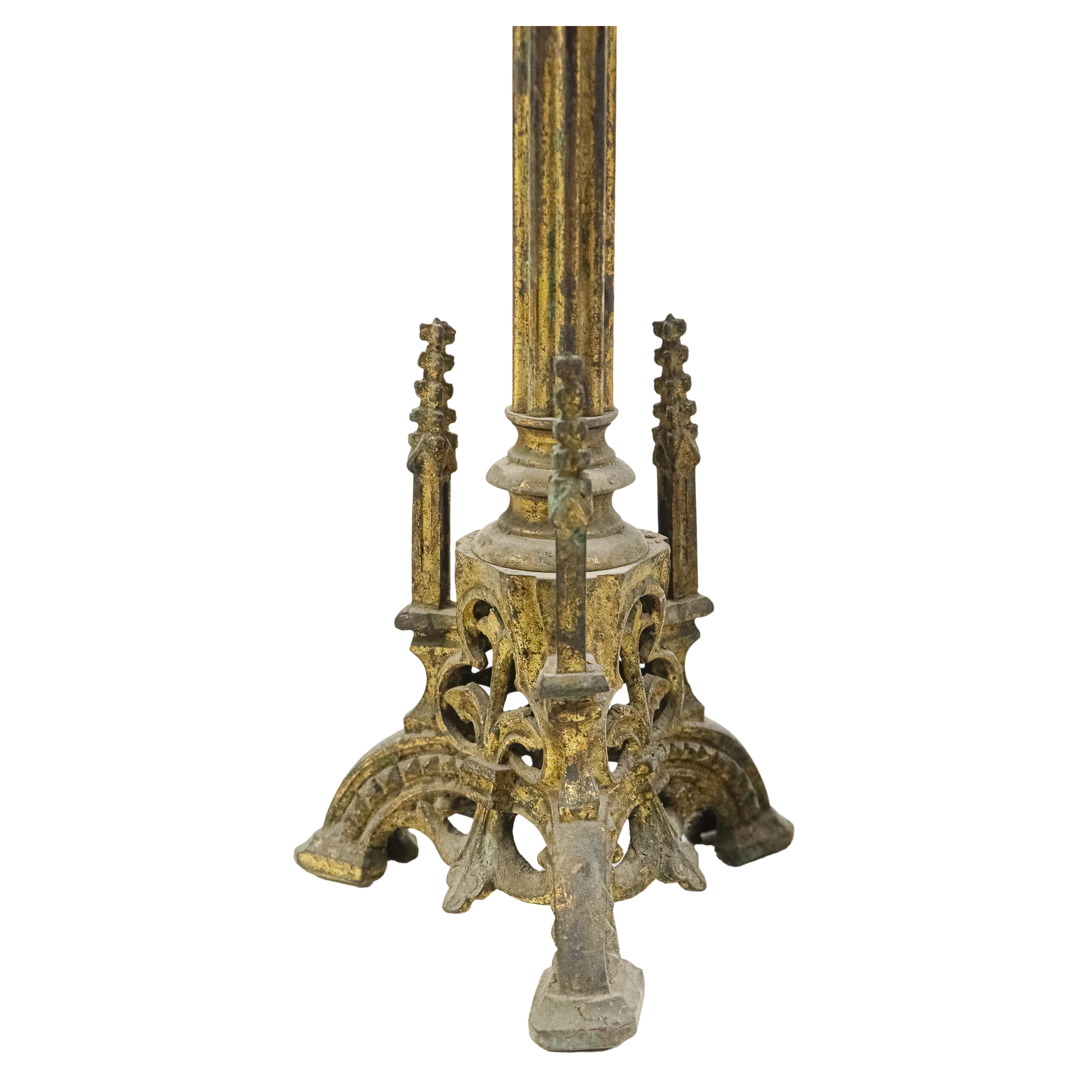 CANDELERO Y CANDELABRO DE FINALES DE S. XIX