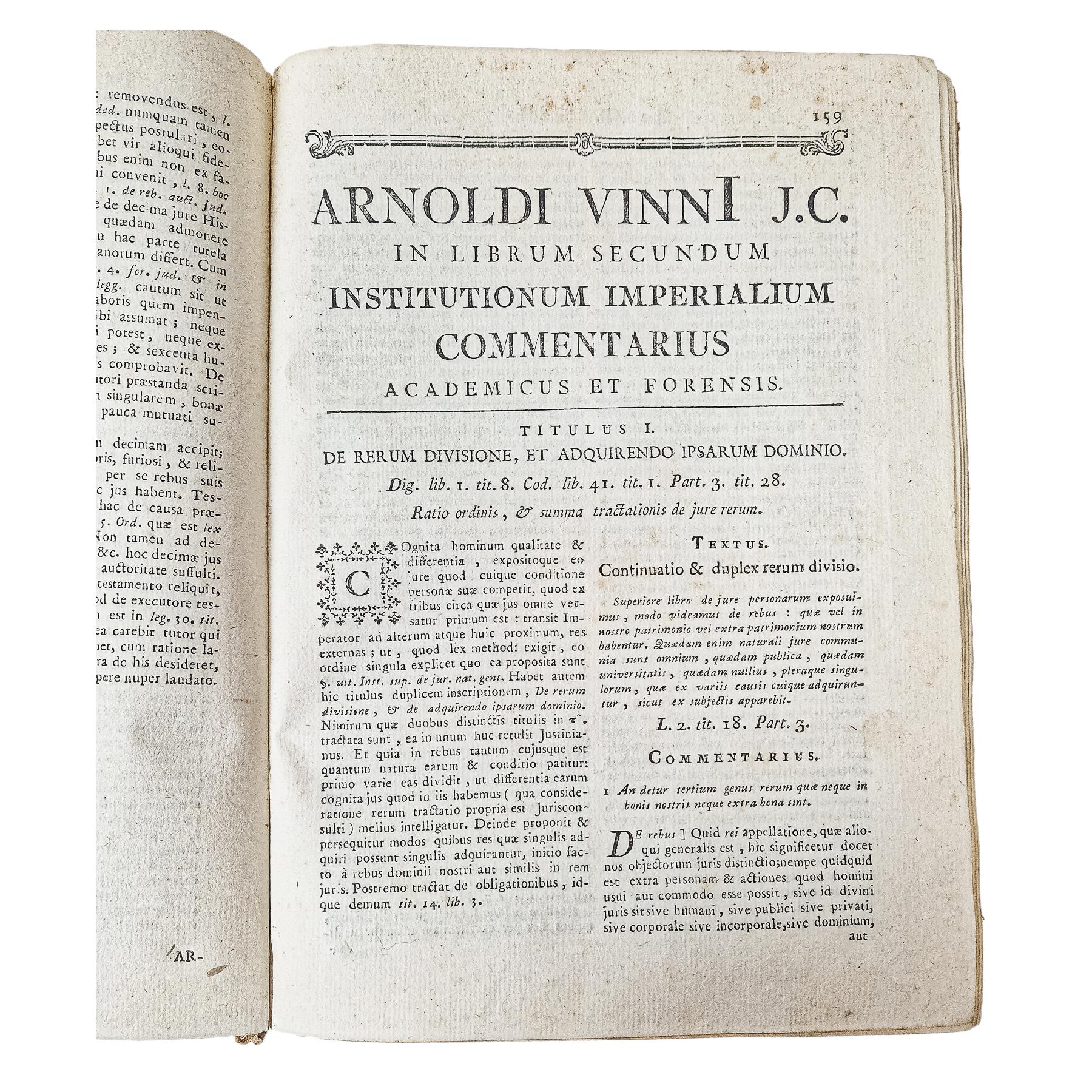 1786. IN QUATUOR LIBROS INSTITUTIONUM COMMENTARIUS ...