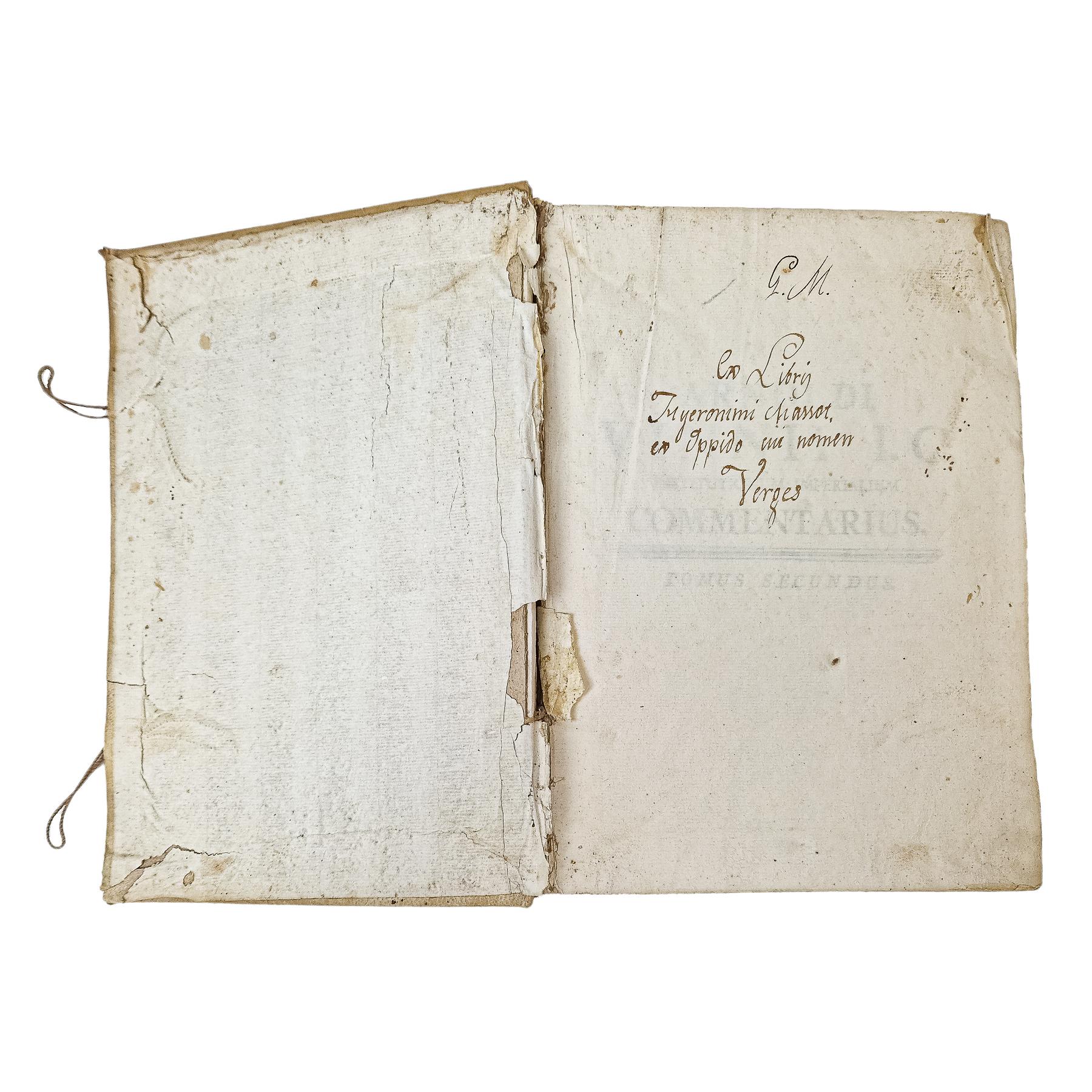 1786. IN QUATUOR LIBROS INSTITUTIONUM COMMENTARIUS ...