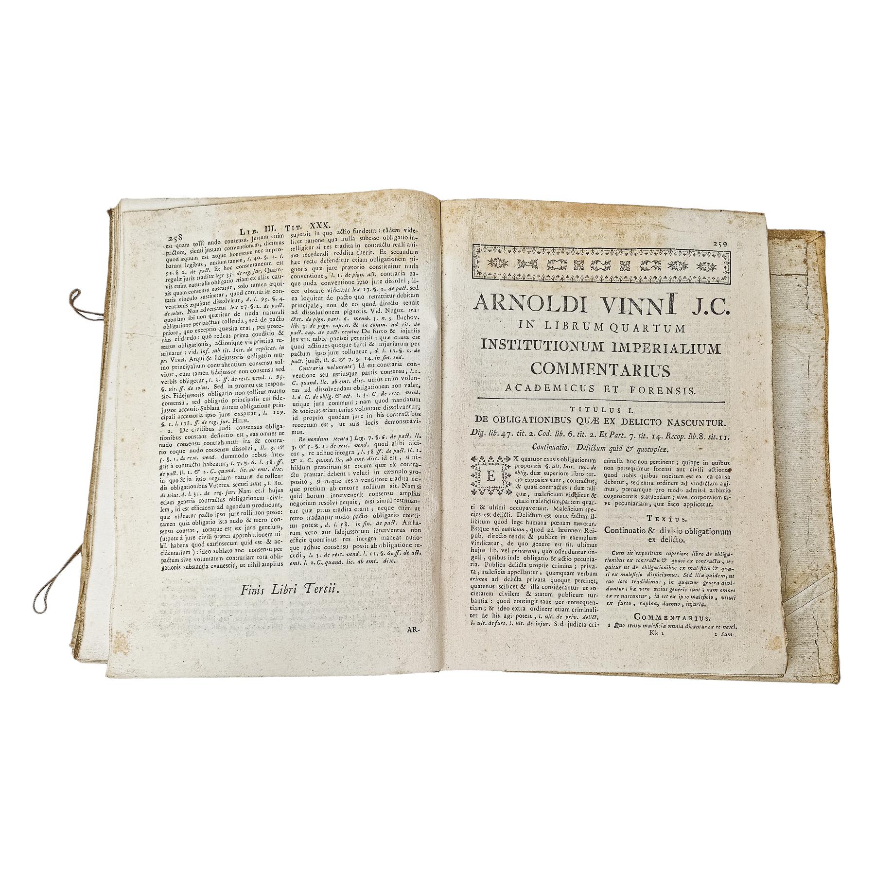 1786. IN QUATUOR LIBROS INSTITUTIONUM COMMENTARIUS ...