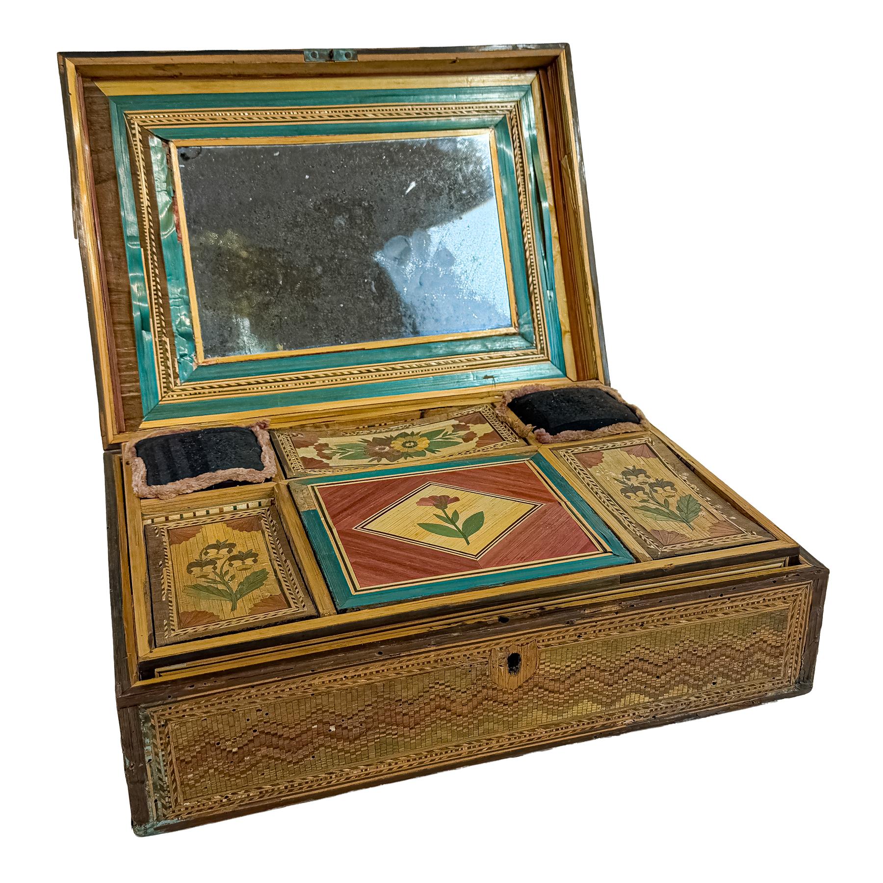 CAJA COSTURERO FRANCÉS DEL S.XIX