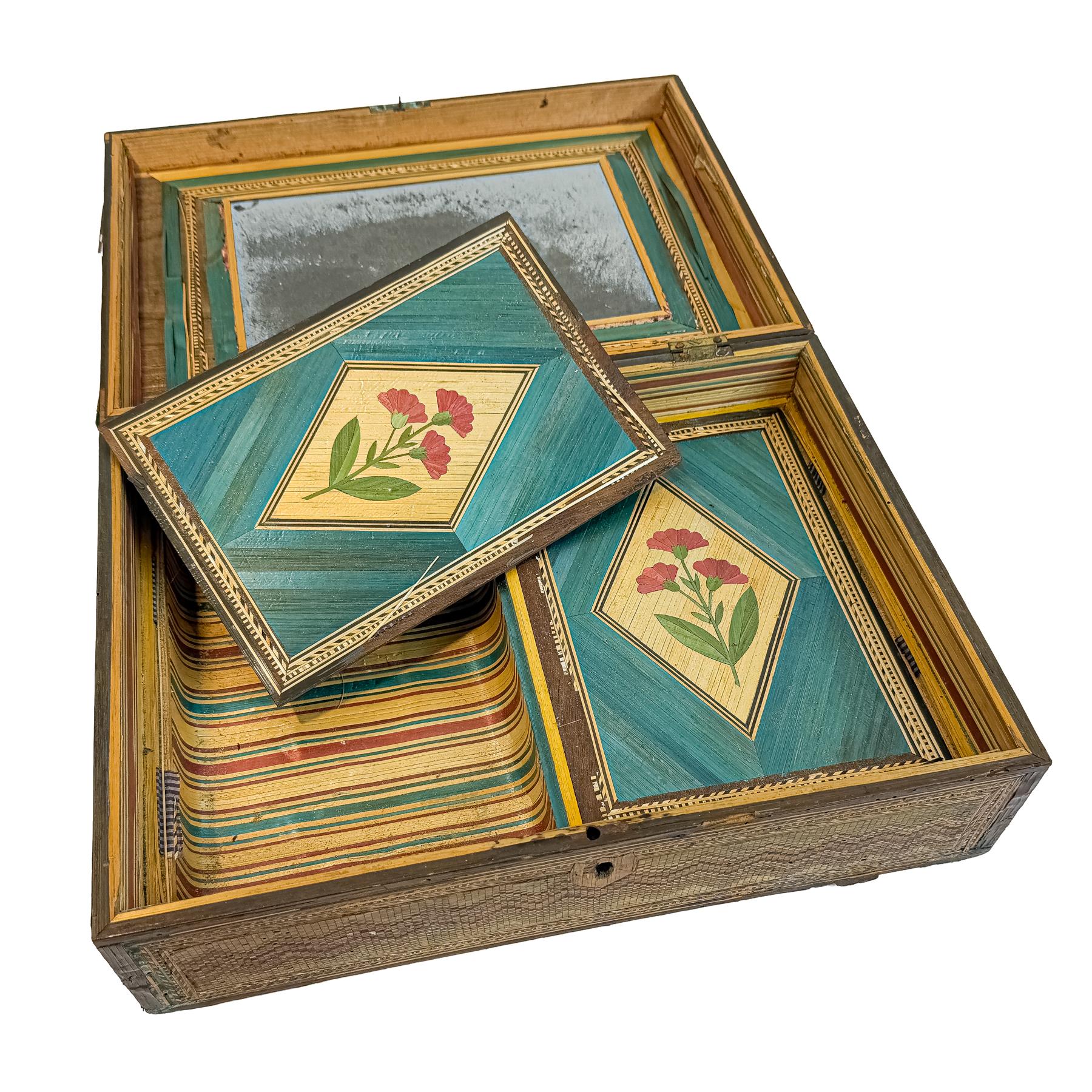 CAJA COSTURERO FRANCÉS DEL S.XIX