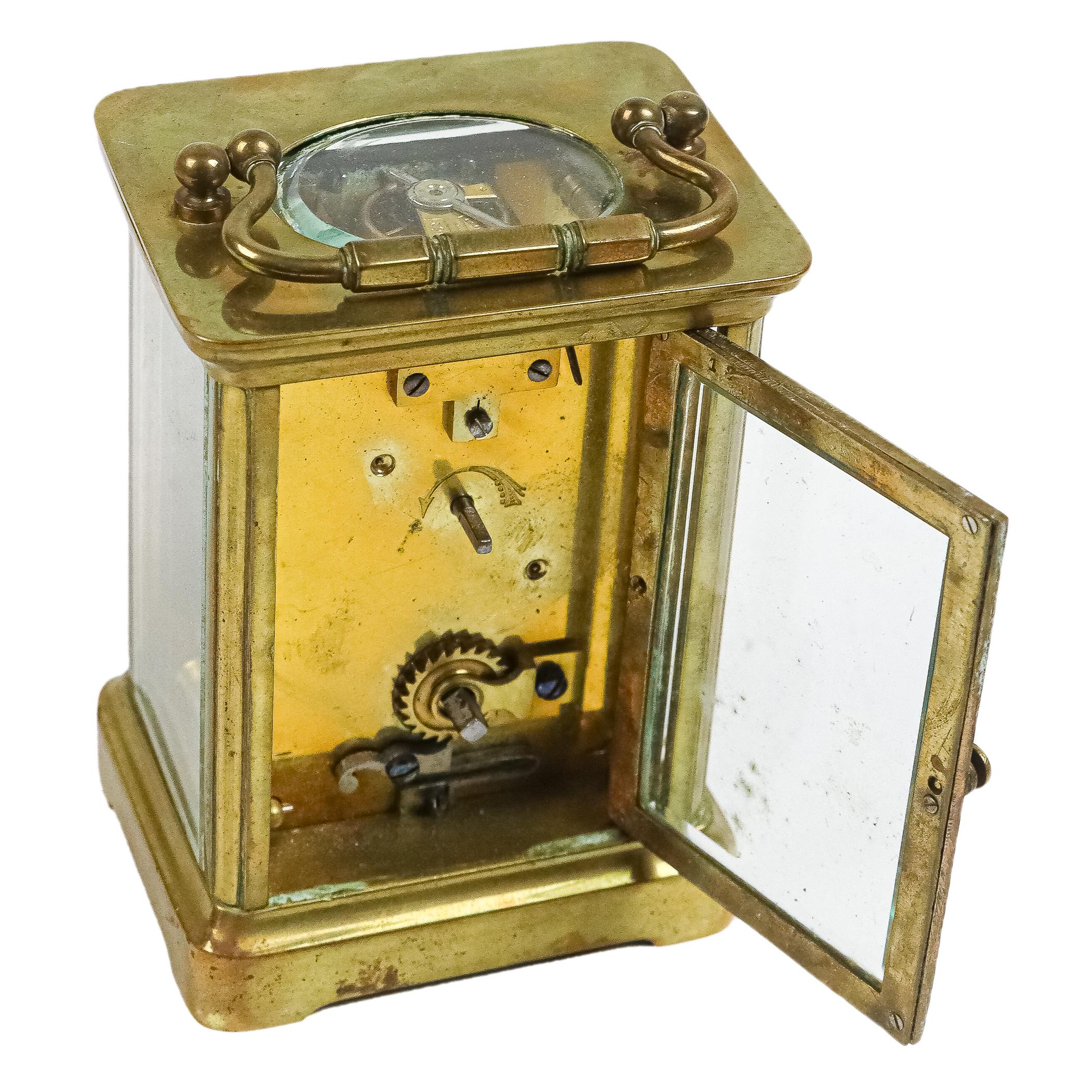 RELOJ FRANCÉS DE CARRUAJE DEL PRIMER TERCIO DE S. XX