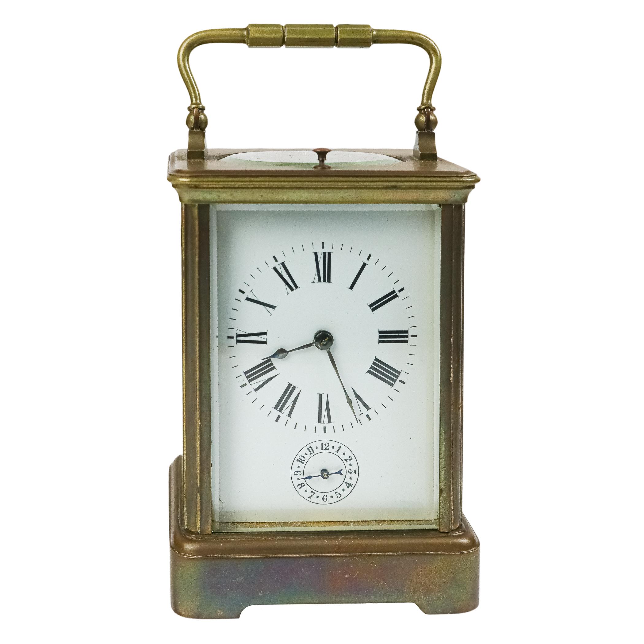 RELOJ DE CARRUAJE FRANCÉS DE PRINCIPIOS DE SIGLO XX