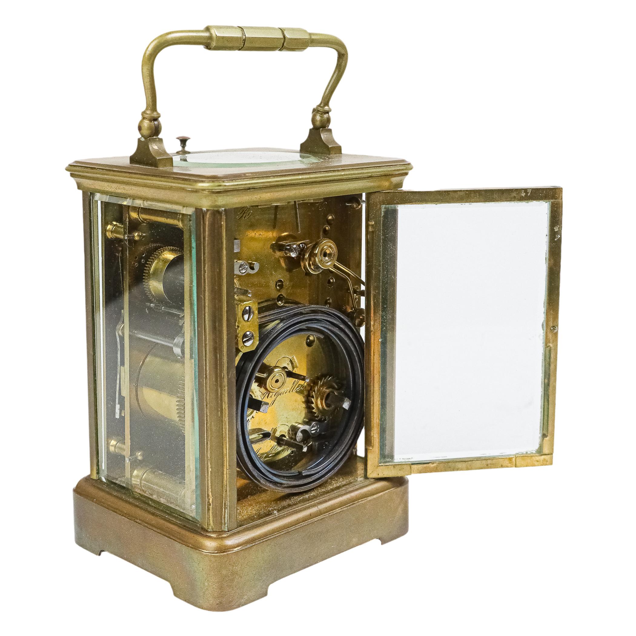 RELOJ DE CARRUAJE FRANCÉS DE PRINCIPIOS DE SIGLO XX