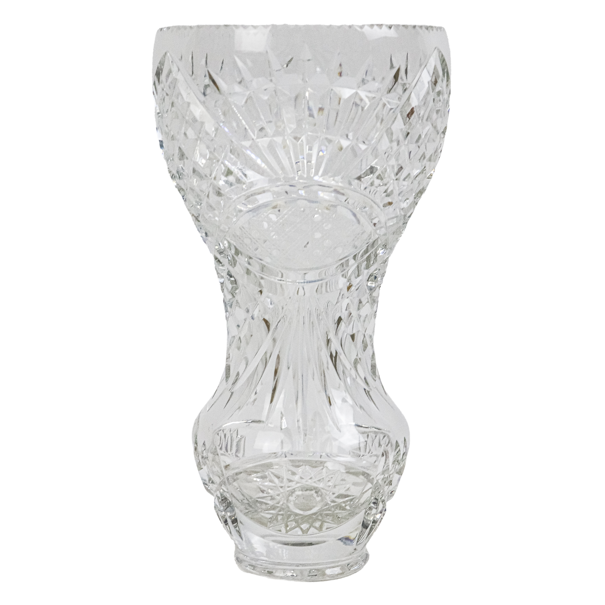 JARRÓN DE CRISTAL DE MEDIADOS SIGLO XX