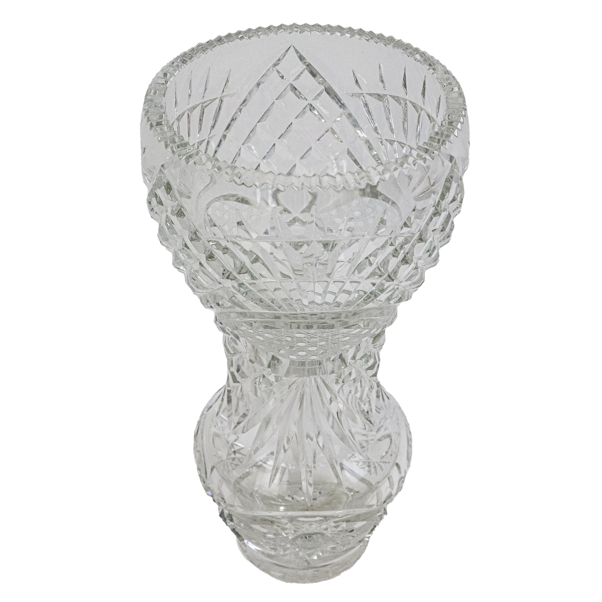 JARRÓN DE CRISTAL DE MEDIADOS SIGLO XX