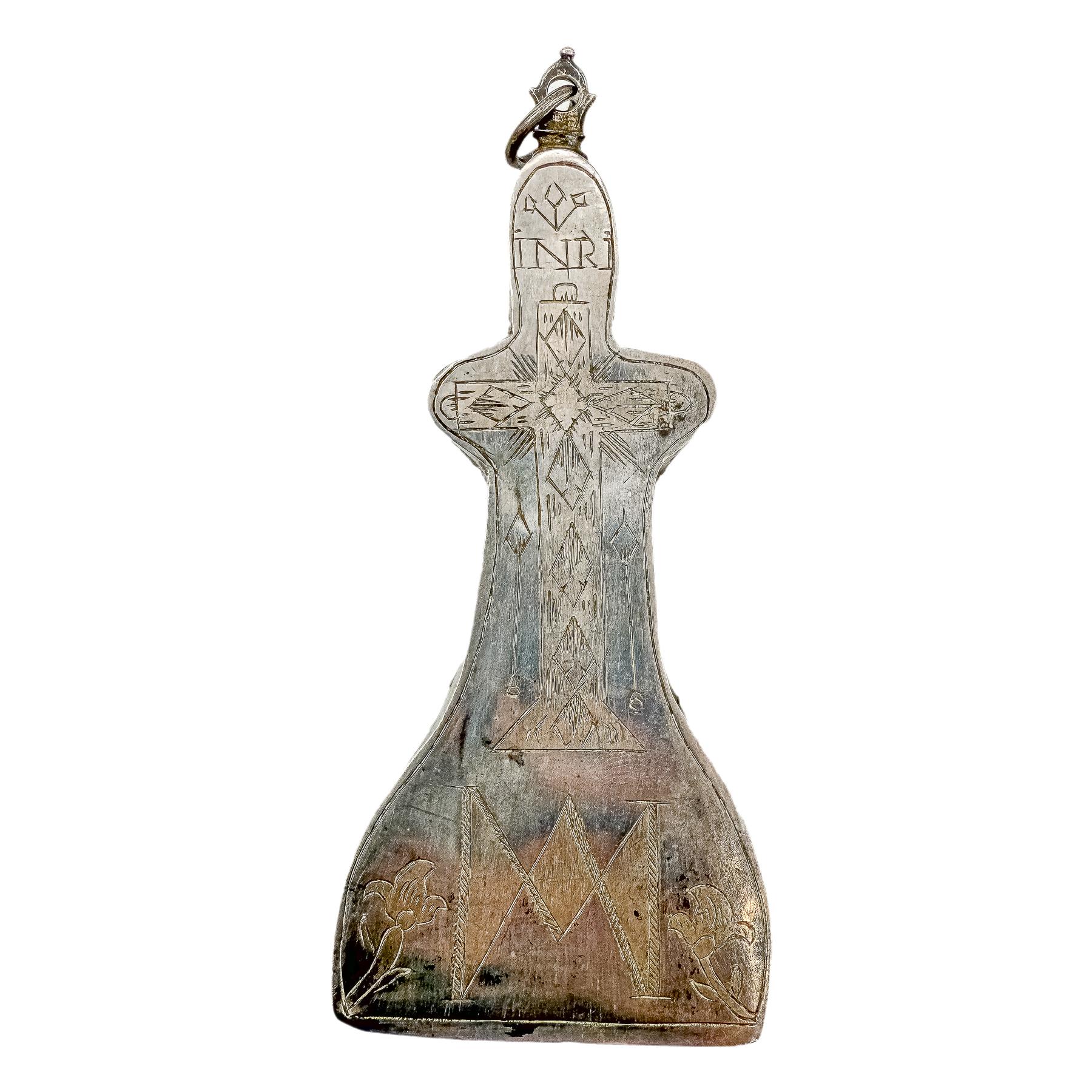 RELICARIO DE PLATA DEL SIGLO XVIII