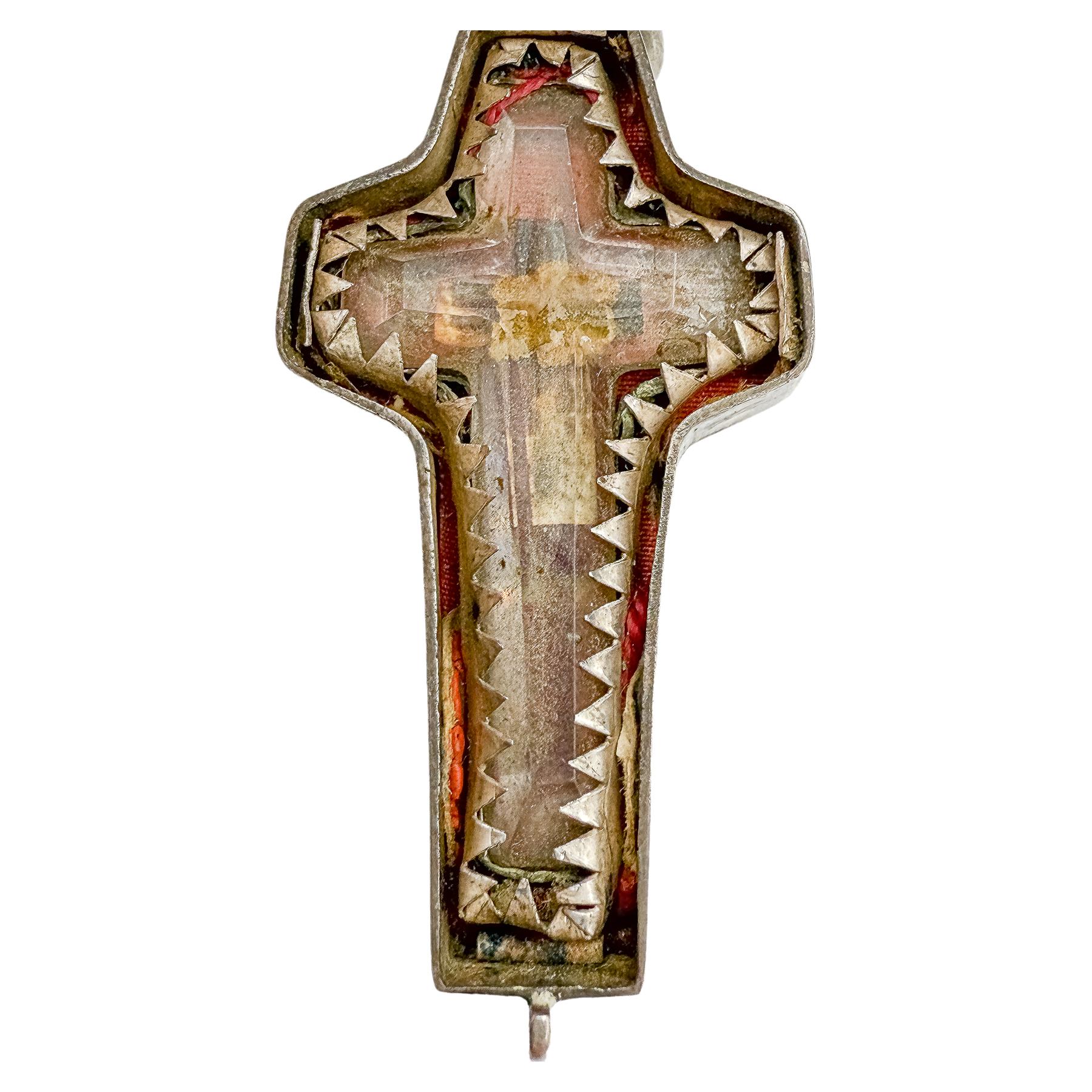 RELICARIO DE PLATA DEL SIGLO XVIII