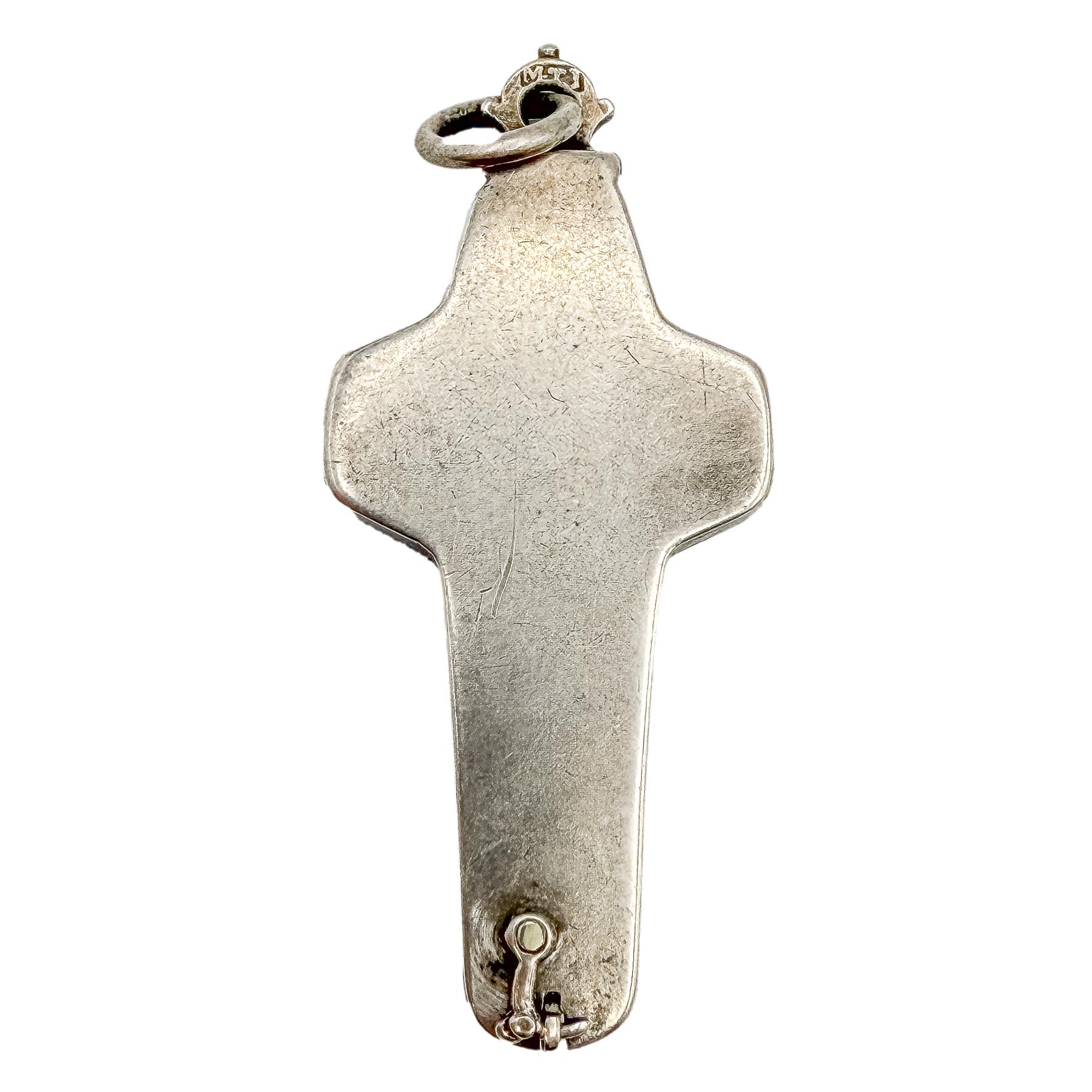 RELICARIO DE PLATA DEL SIGLO XVIII