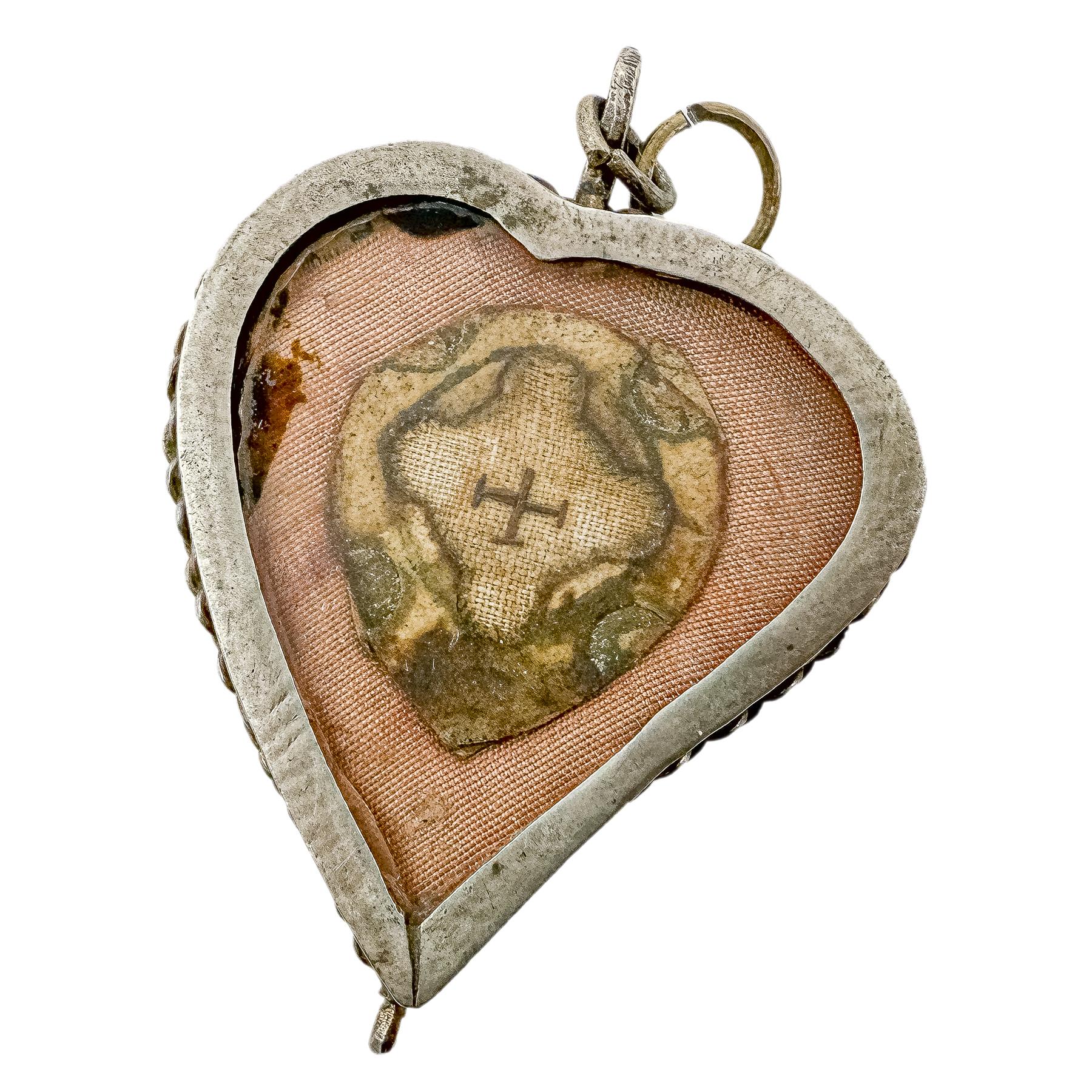 RELICARIO DE PLATA DEL SIGLO XVIII