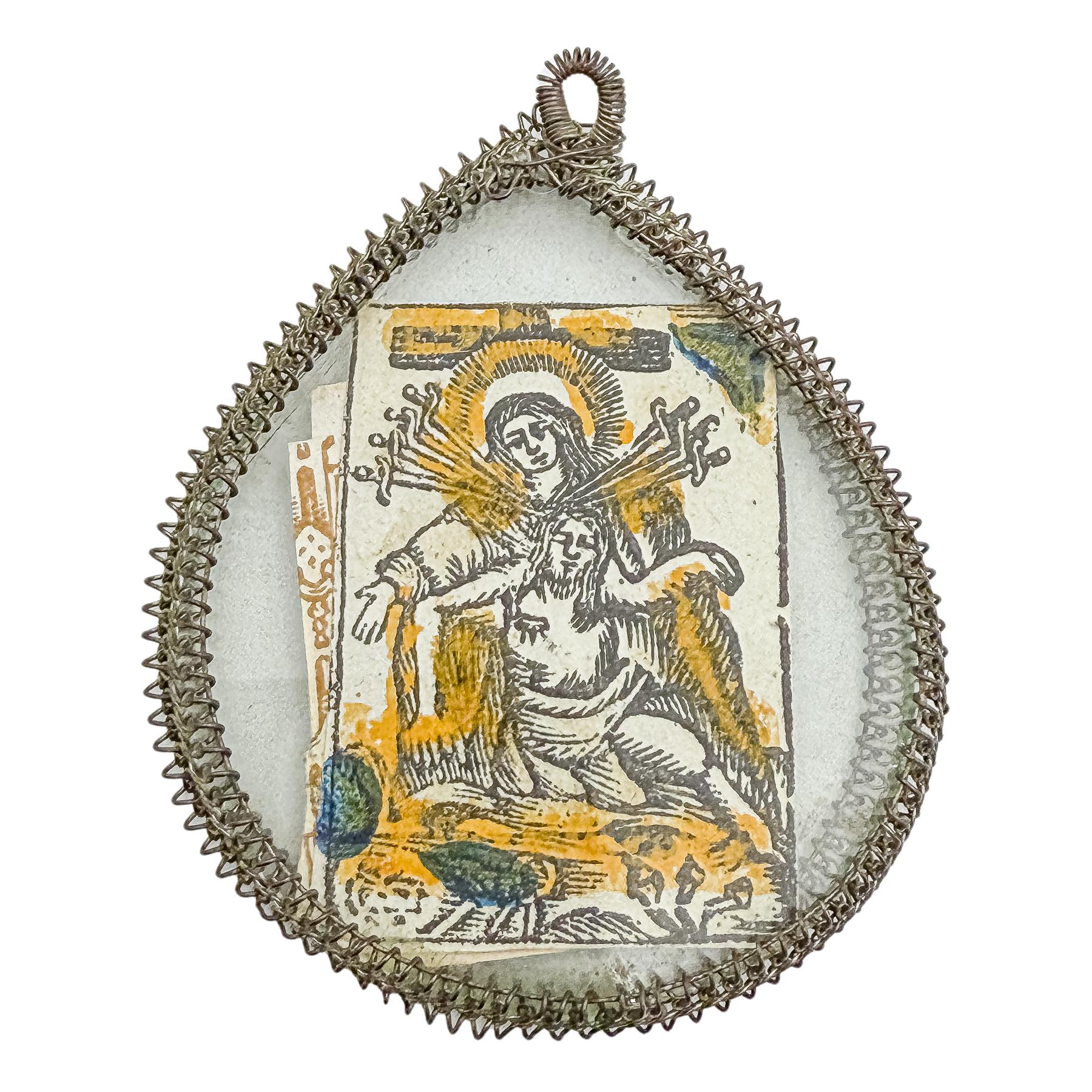 MEDALLÓN DEVOCIONAL DEL SIGLO XVIII