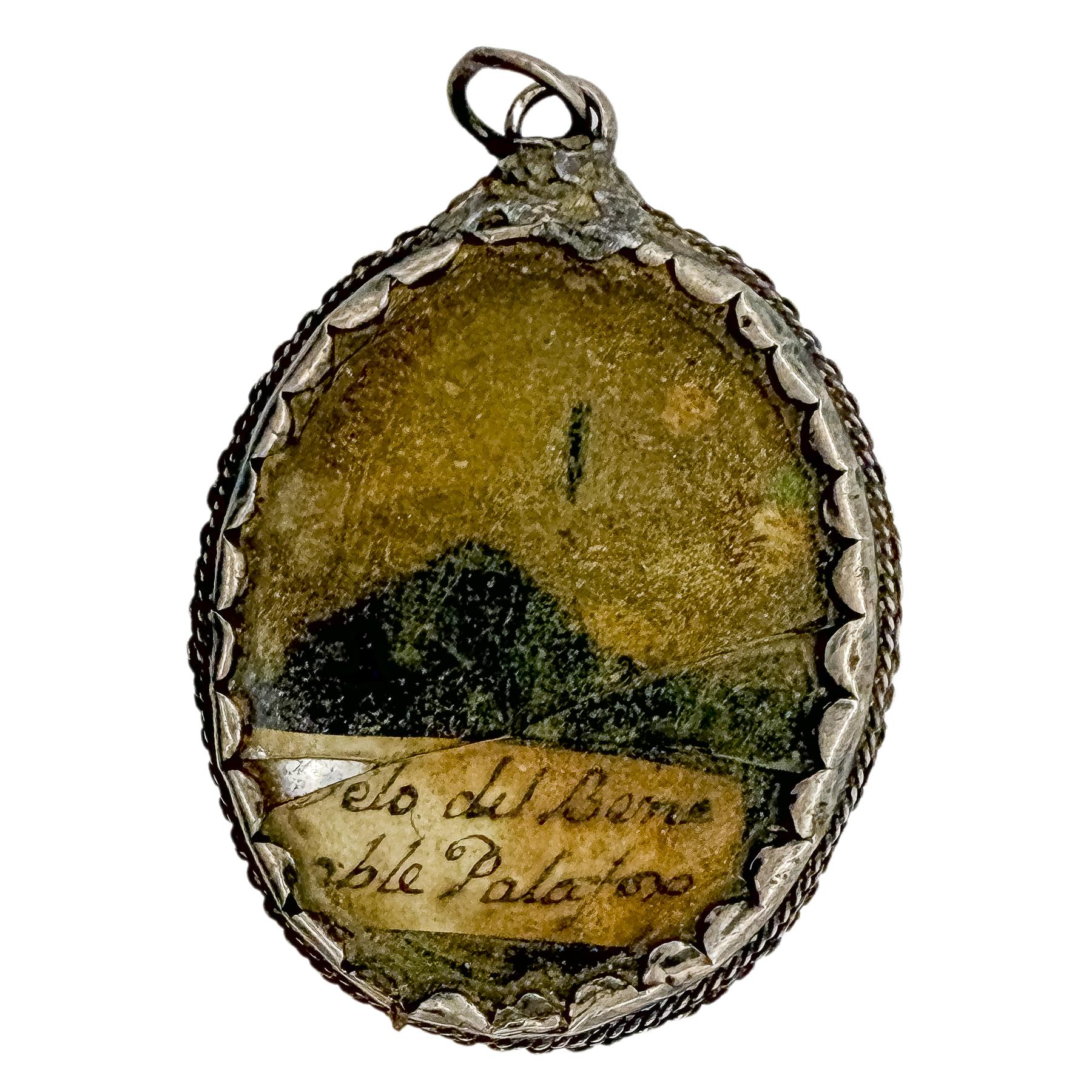 RELICARIO DE PLATA DEL SIGLO XVIII-XIX