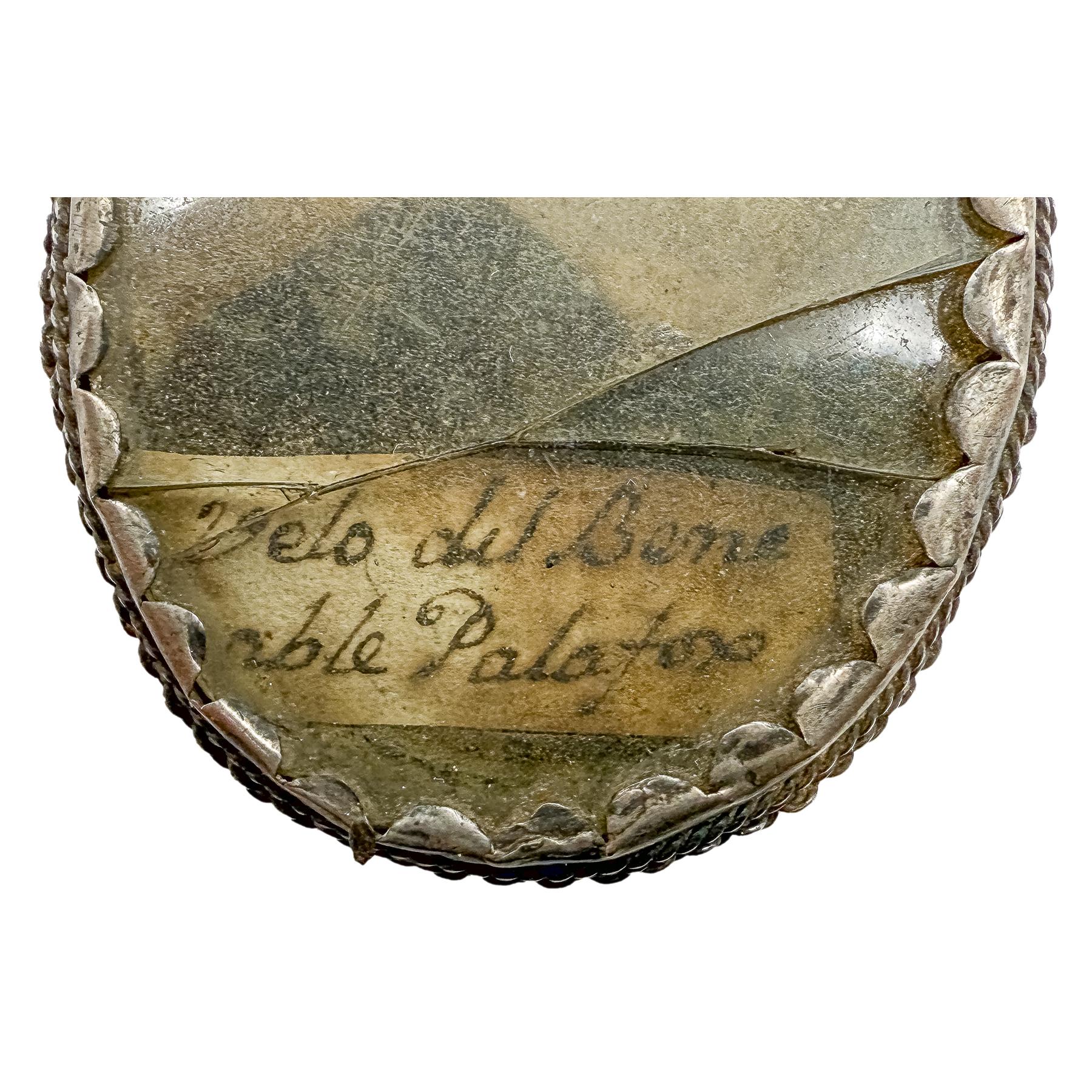 RELICARIO DE PLATA DEL SIGLO XVIII-XIX