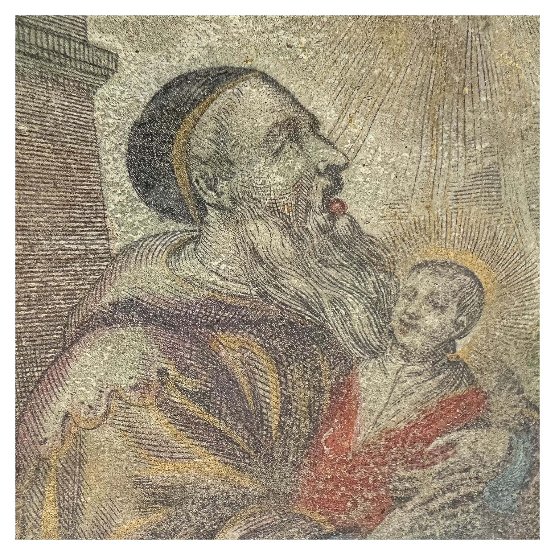 MEDALLÓN DEVOCIONAL DE PLATA DEL SIGLO XVIII