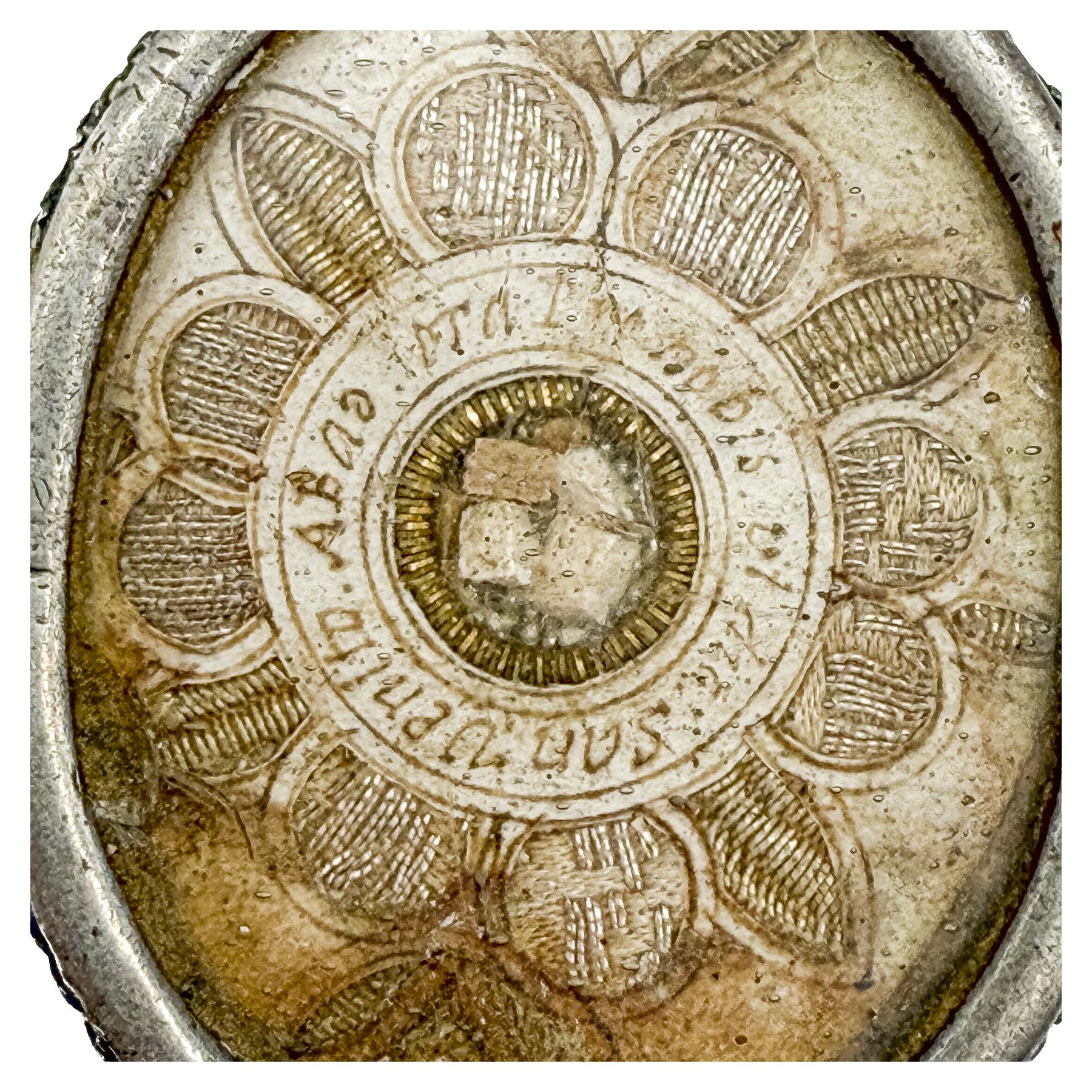 RELICARIO DE PLATA DEL SIGLO XVIII