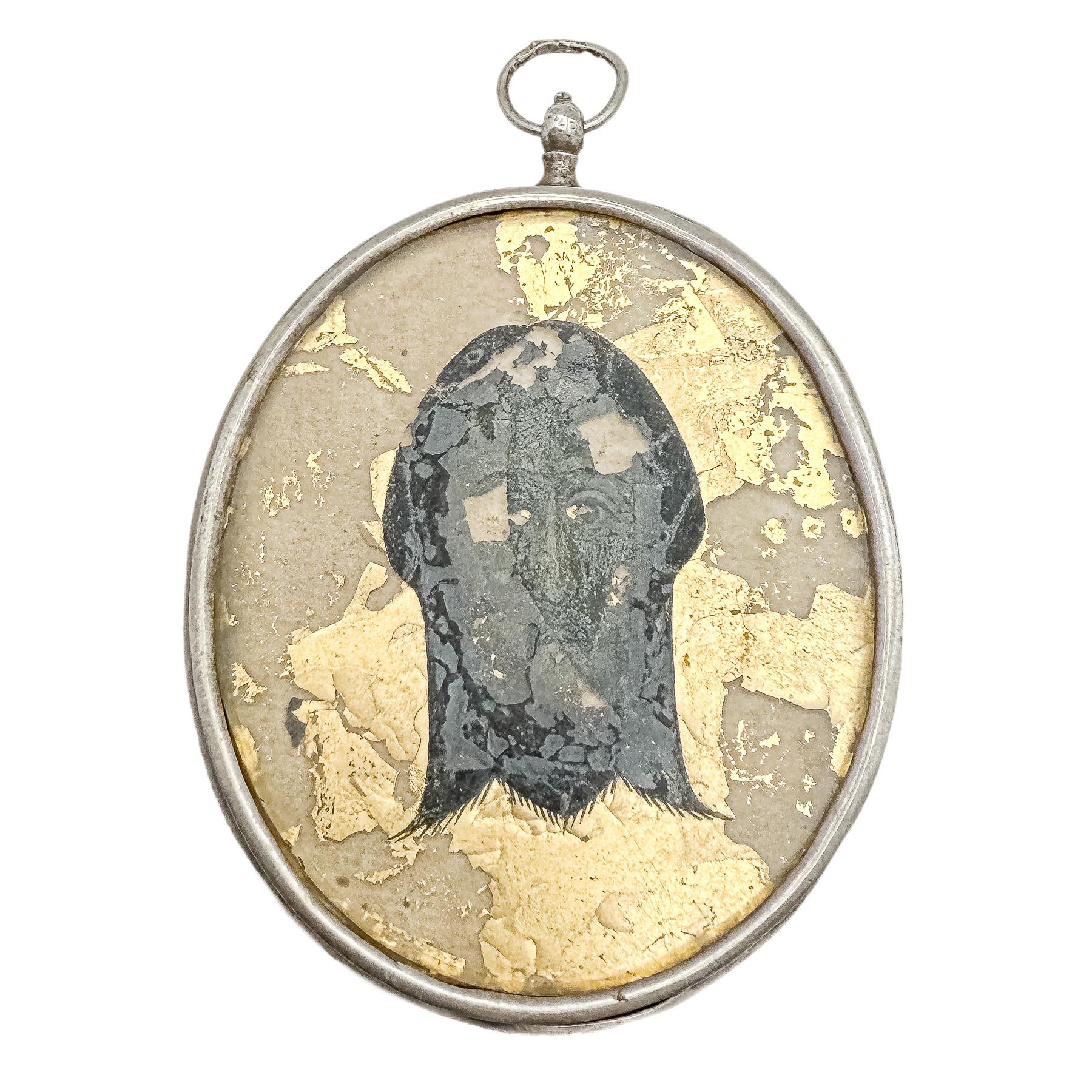 MEDALLÓN DEVOCIONAL DE PLATA DEL SIGLO XVIII