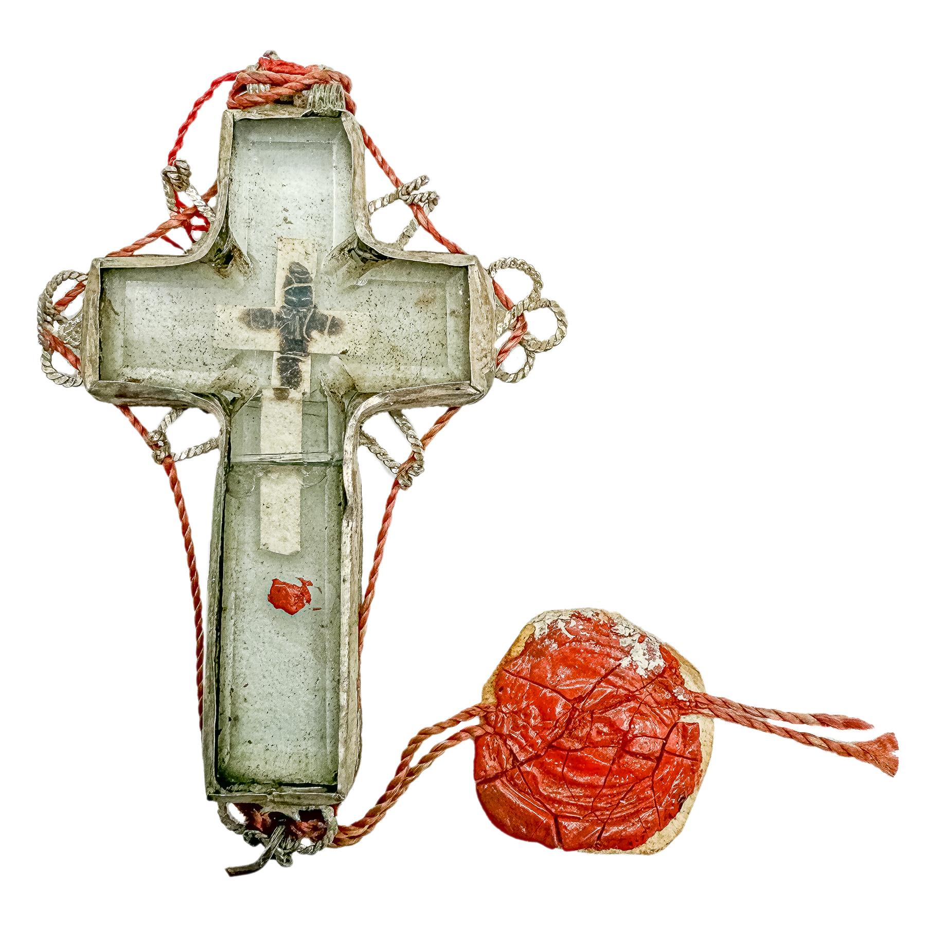 RELICARIO DE PLATA DEL SIGLO XVIII