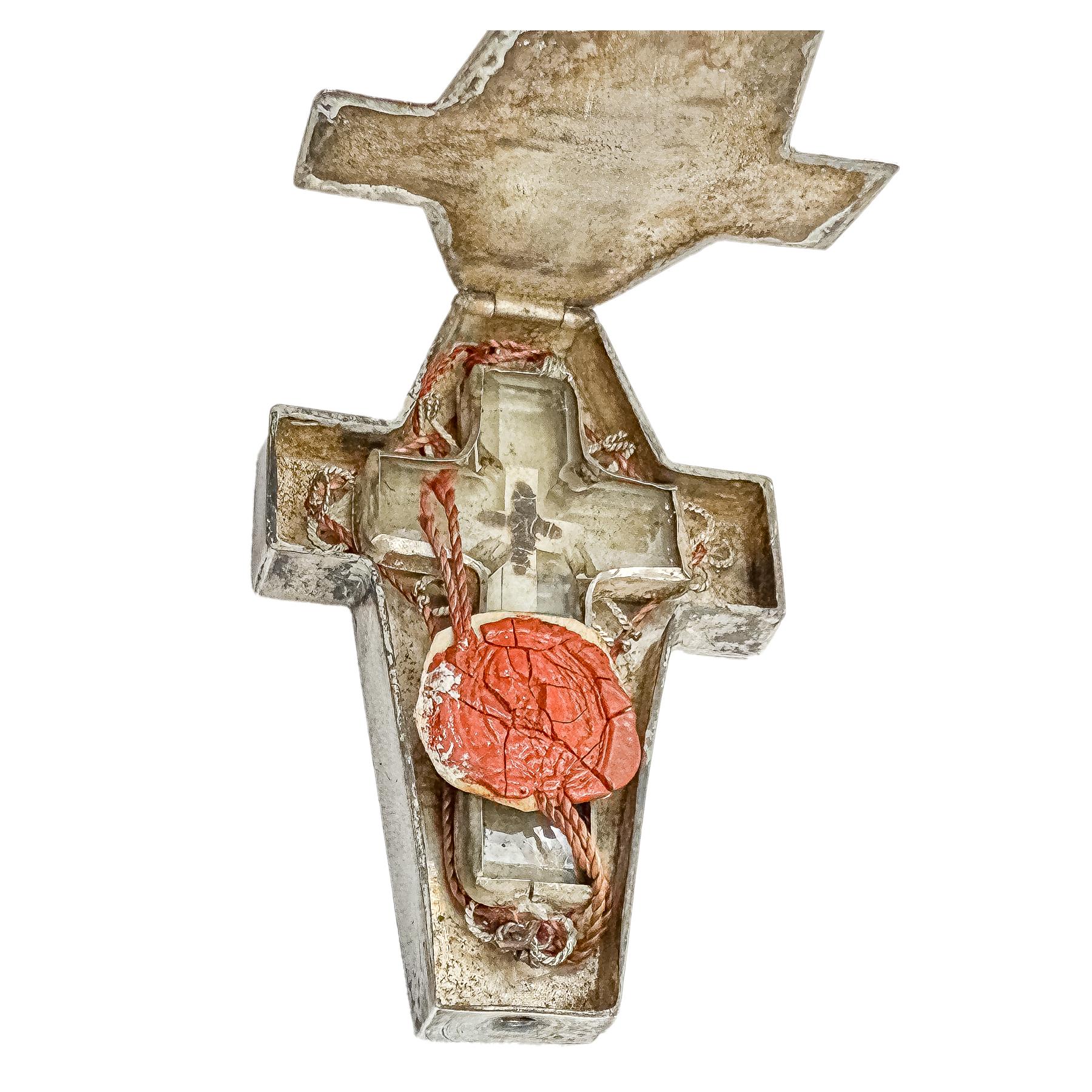 RELICARIO DE PLATA DEL SIGLO XVIII