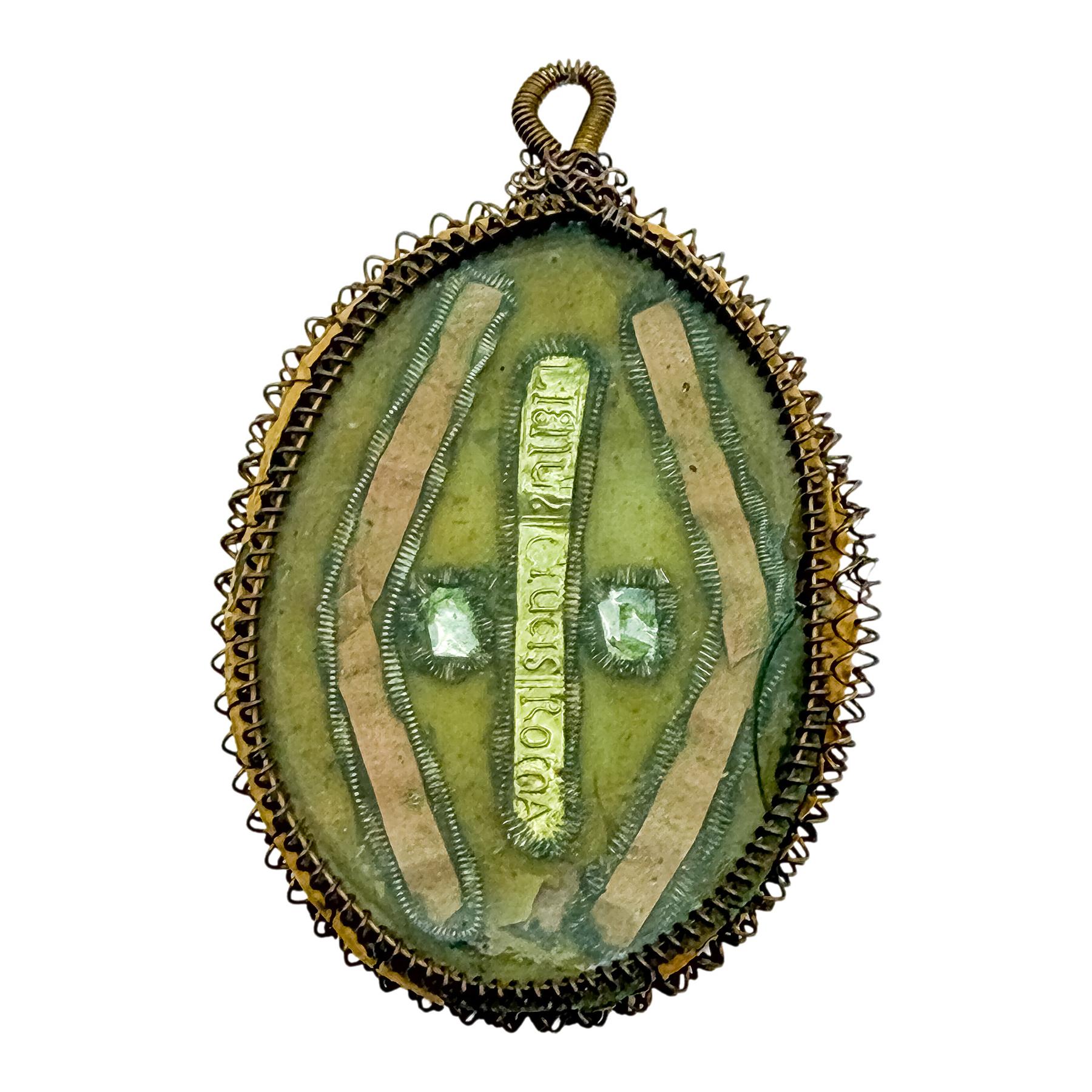 RELICARIO DE PLATA DEL SIGLO XVIII