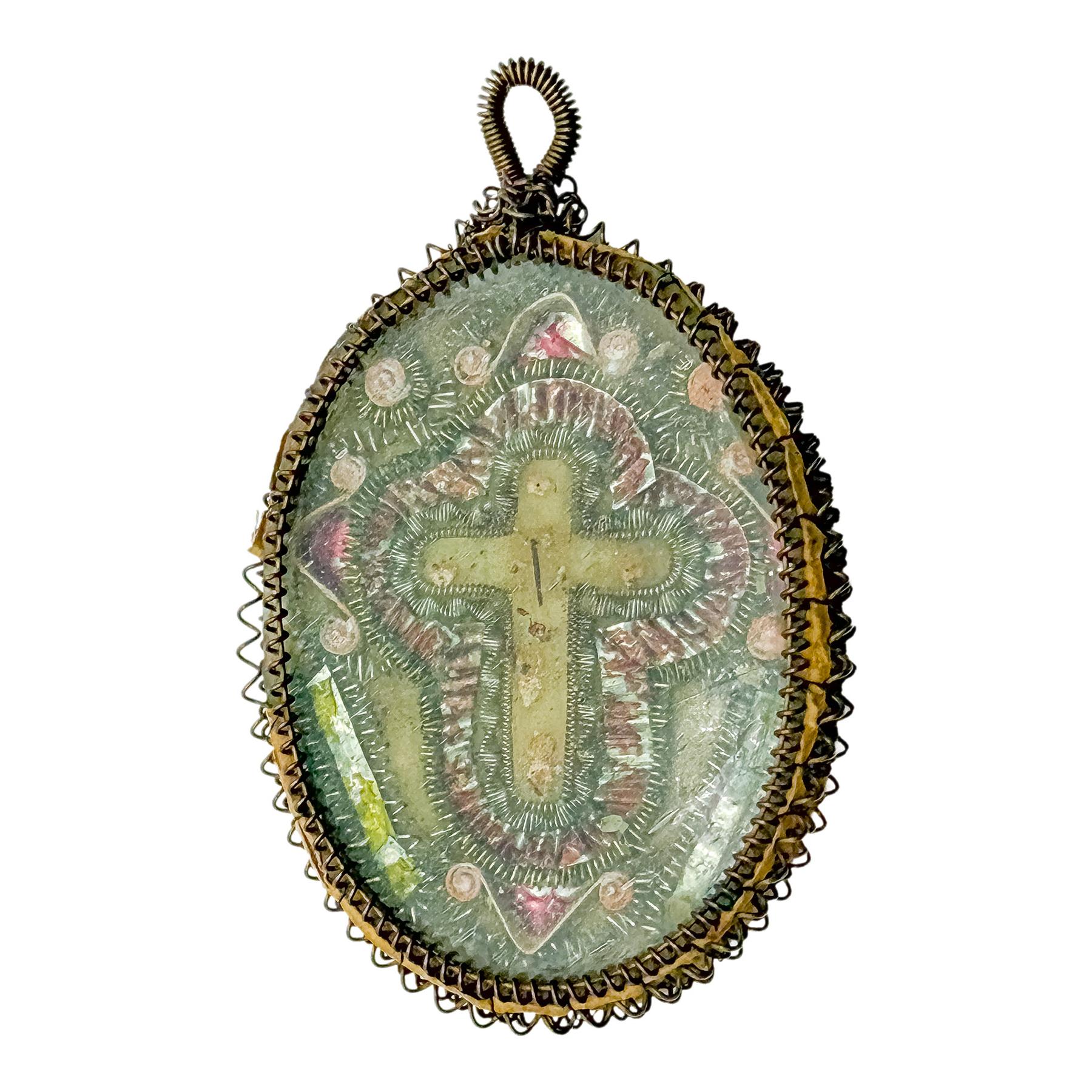 RELICARIO DE PLATA DEL SIGLO XVIII