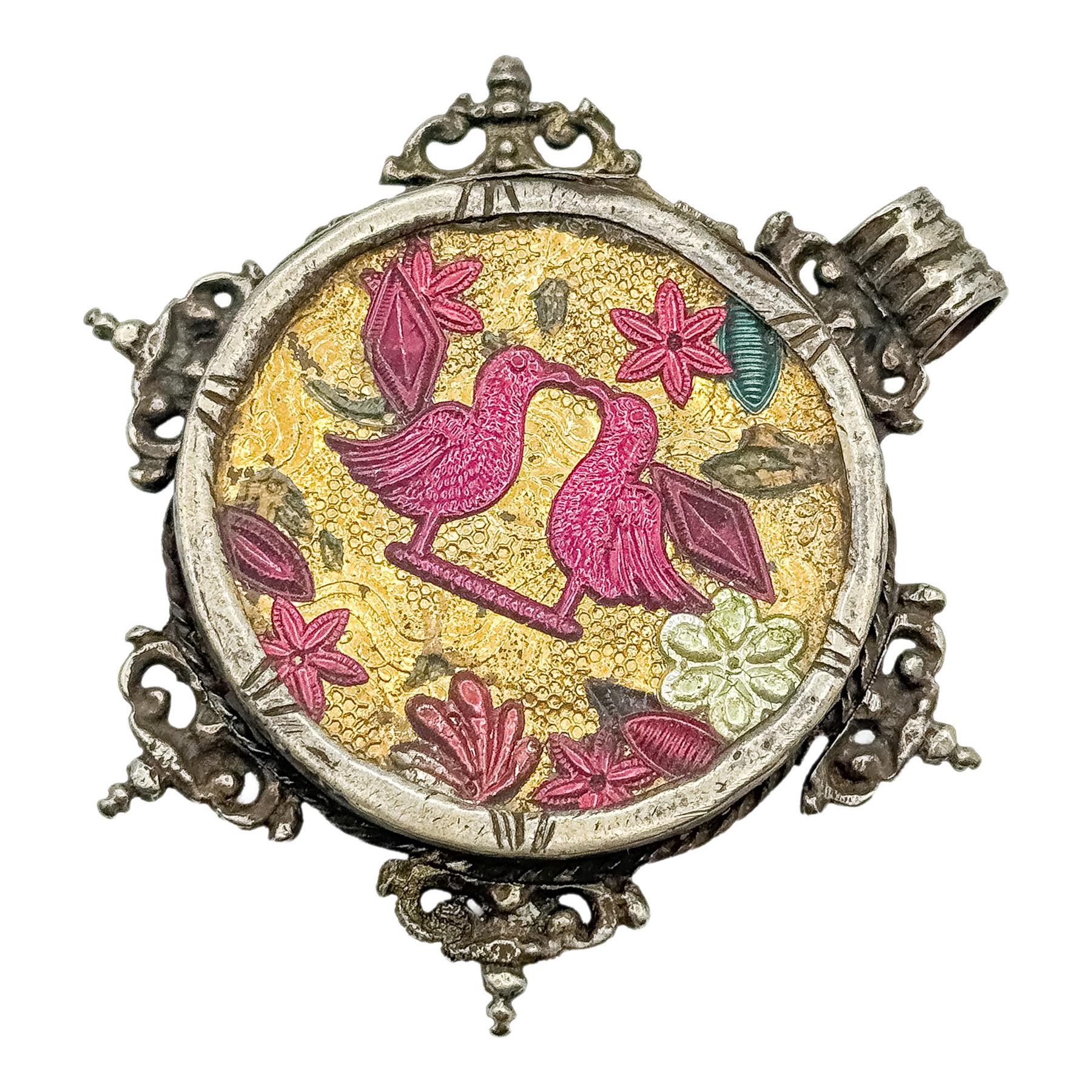 RELICARIO DE PLATA DEL SIGLO XVIII