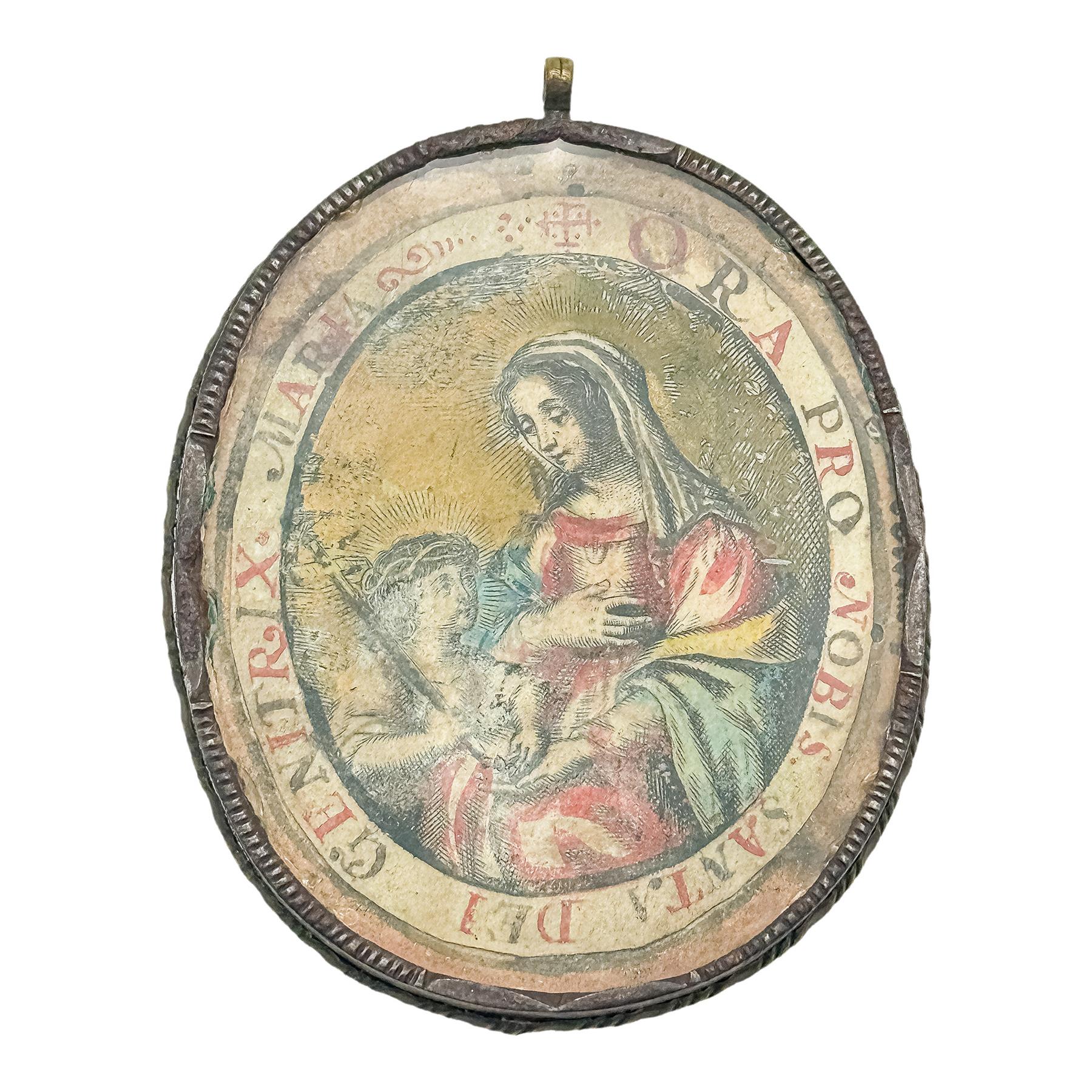 RELICARIO DE HIERRO FORJADO DEL SIGLO XVIII