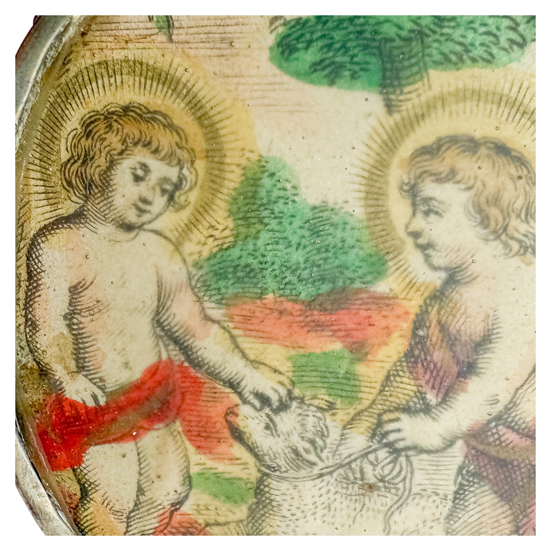 MEDALLÓN DEVOCIONAL DE PLATA DEL SIGLO XVIII