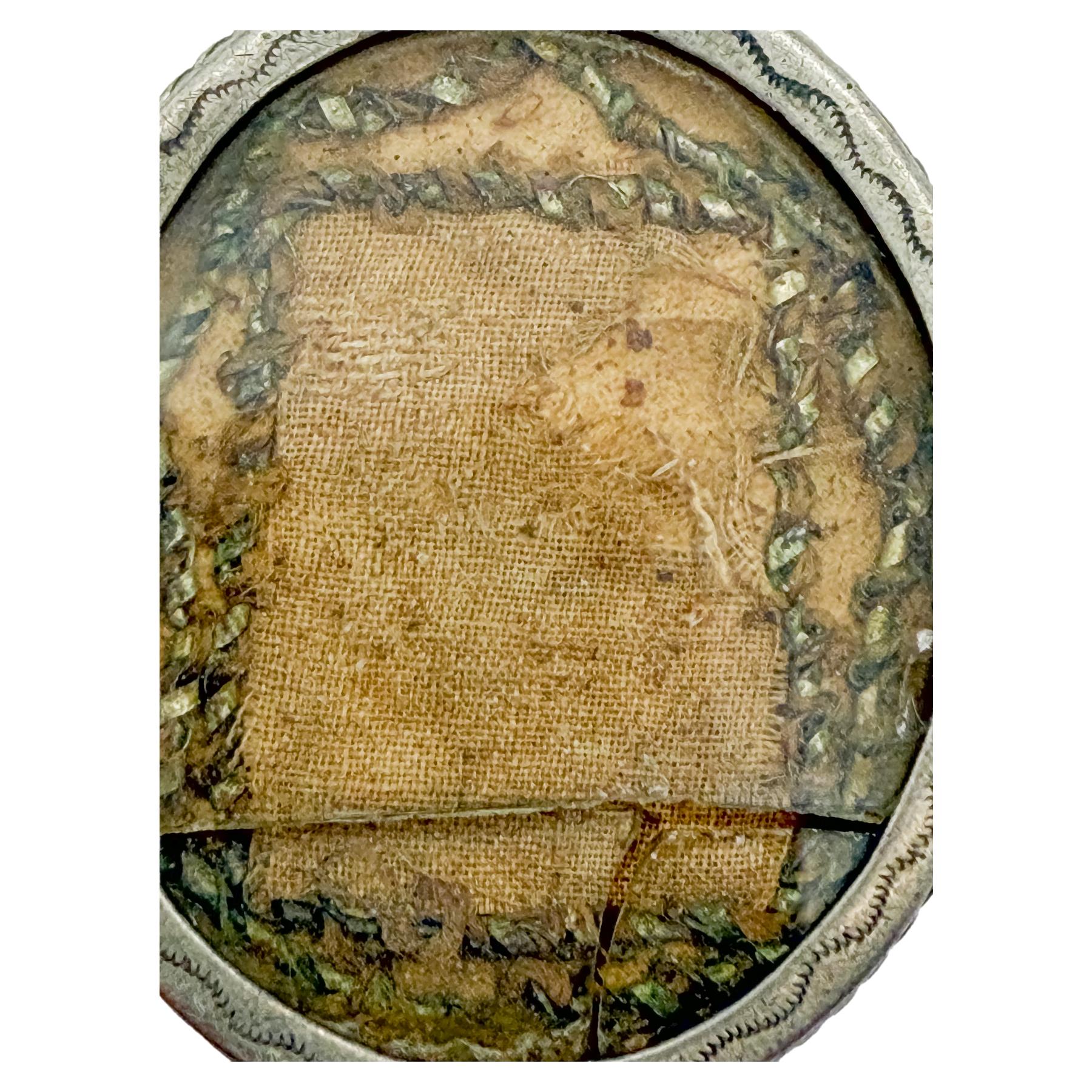 RELICARIO DE PLATA DEL SIGLO XVIII