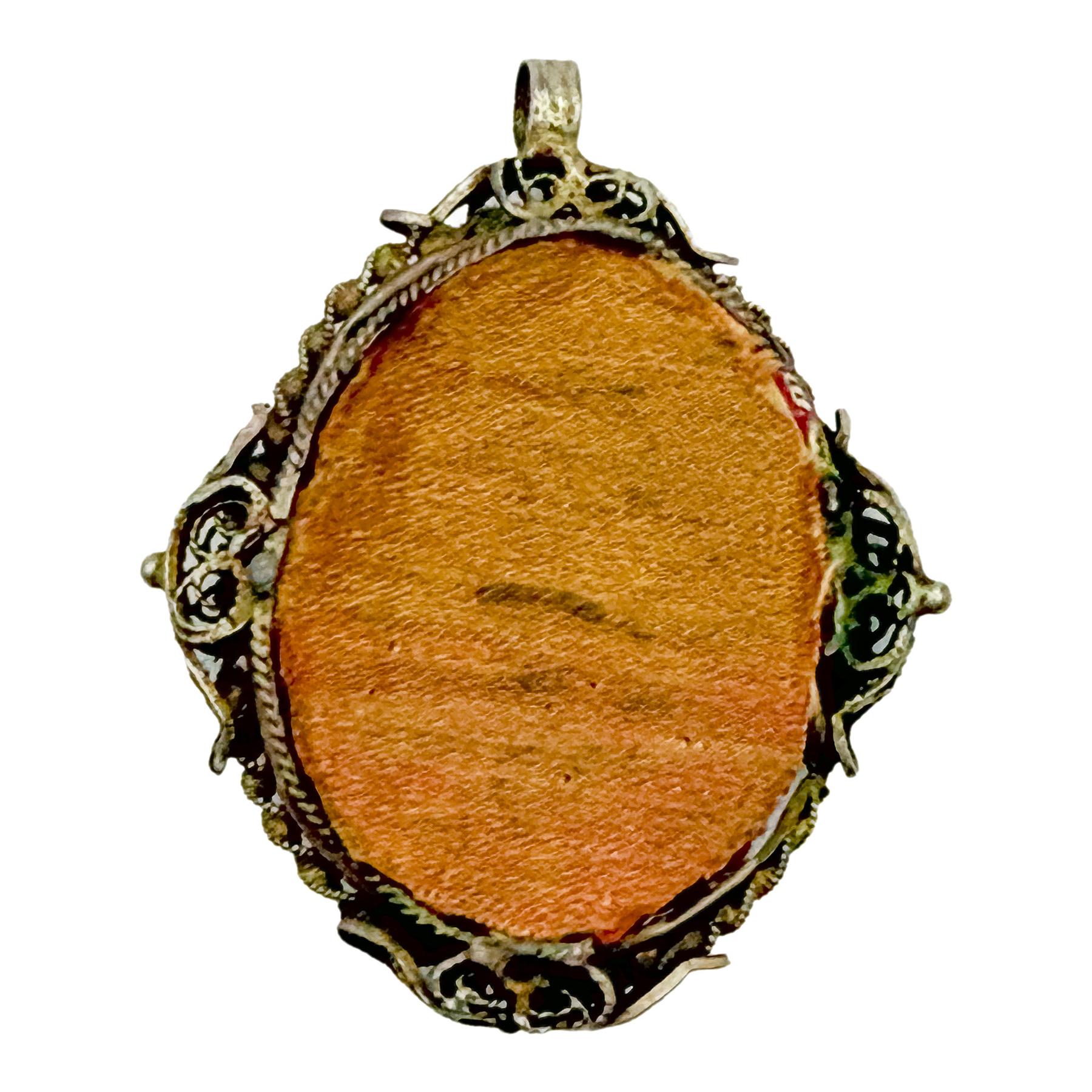 RELICARIO DE PLATA DEL SIGLO XVIII