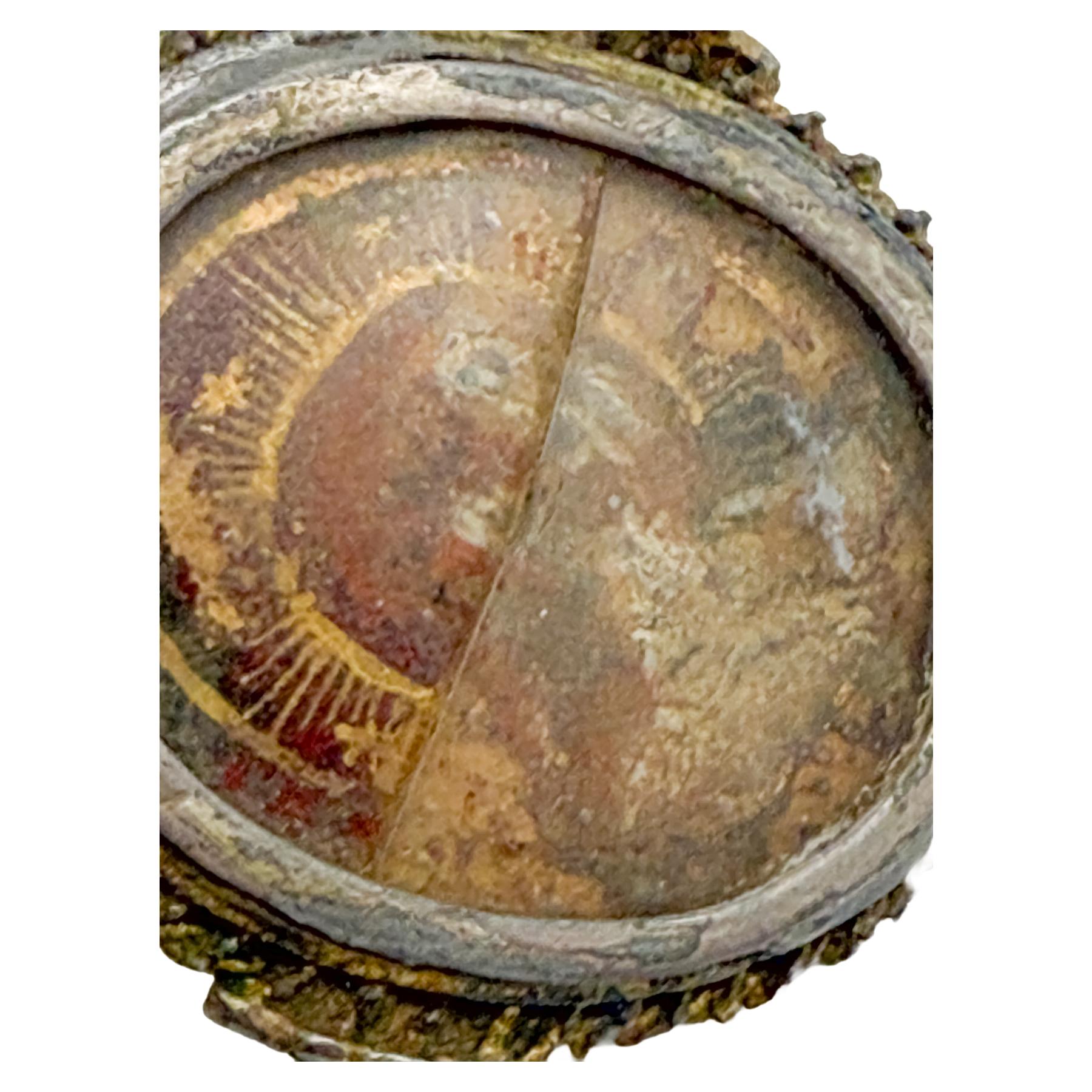 RELICARIO DE PLATA DEL SIGLO XVIII