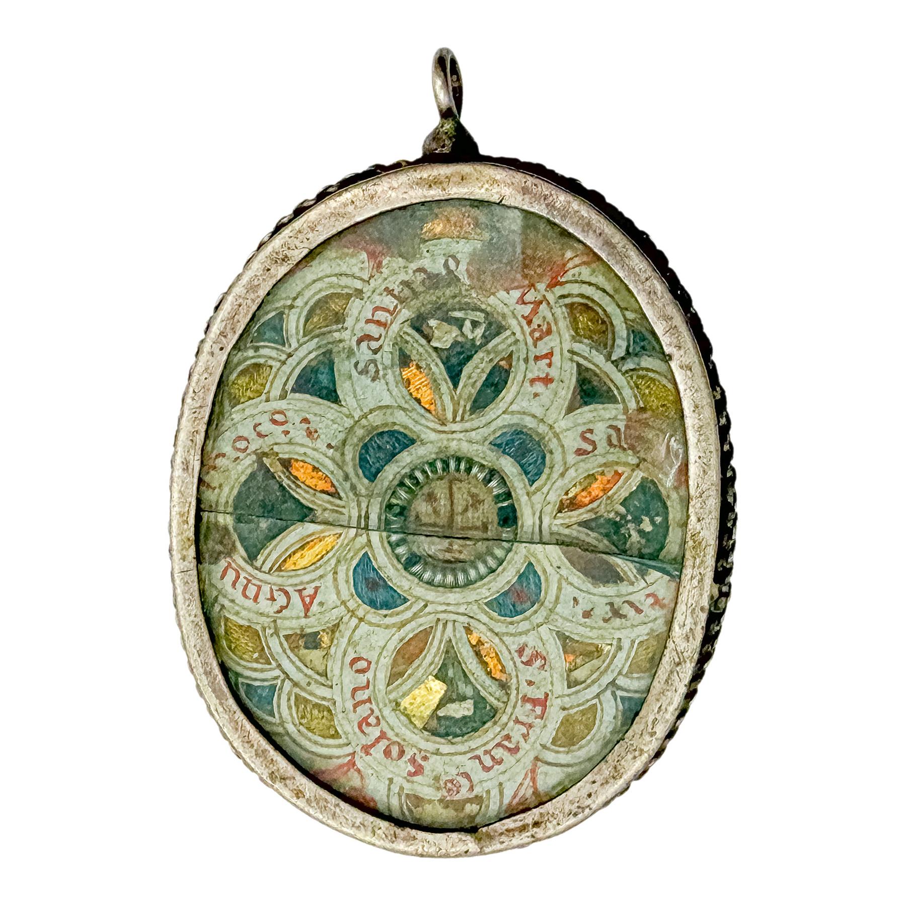 RELICARIO DE PLATA DEL SIGLO XVIII