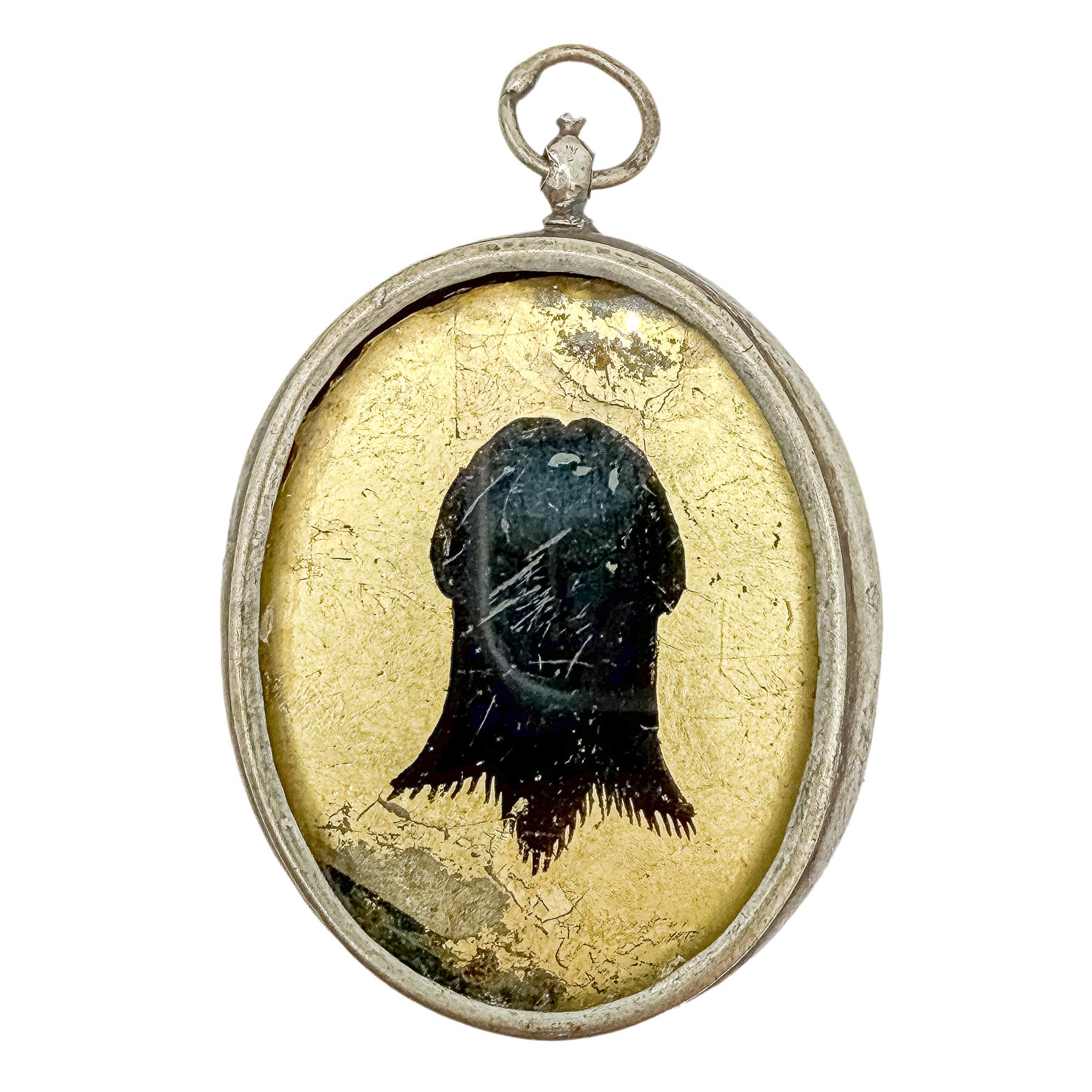 MEDALLÓN DEVOCIONAL DE PLATA DEL SIGLO XVIII