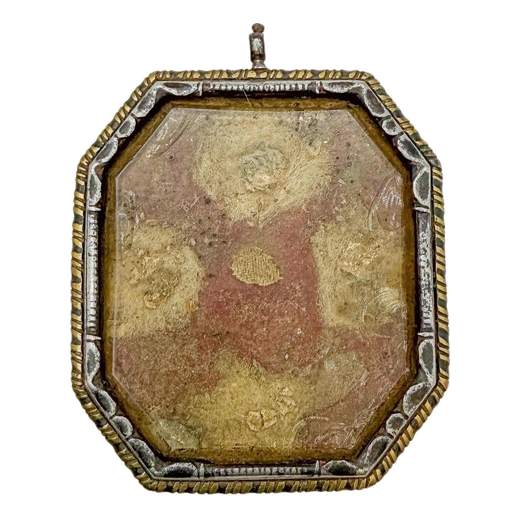 RELICARIO DE PLATA DEL SIGLO XVIII