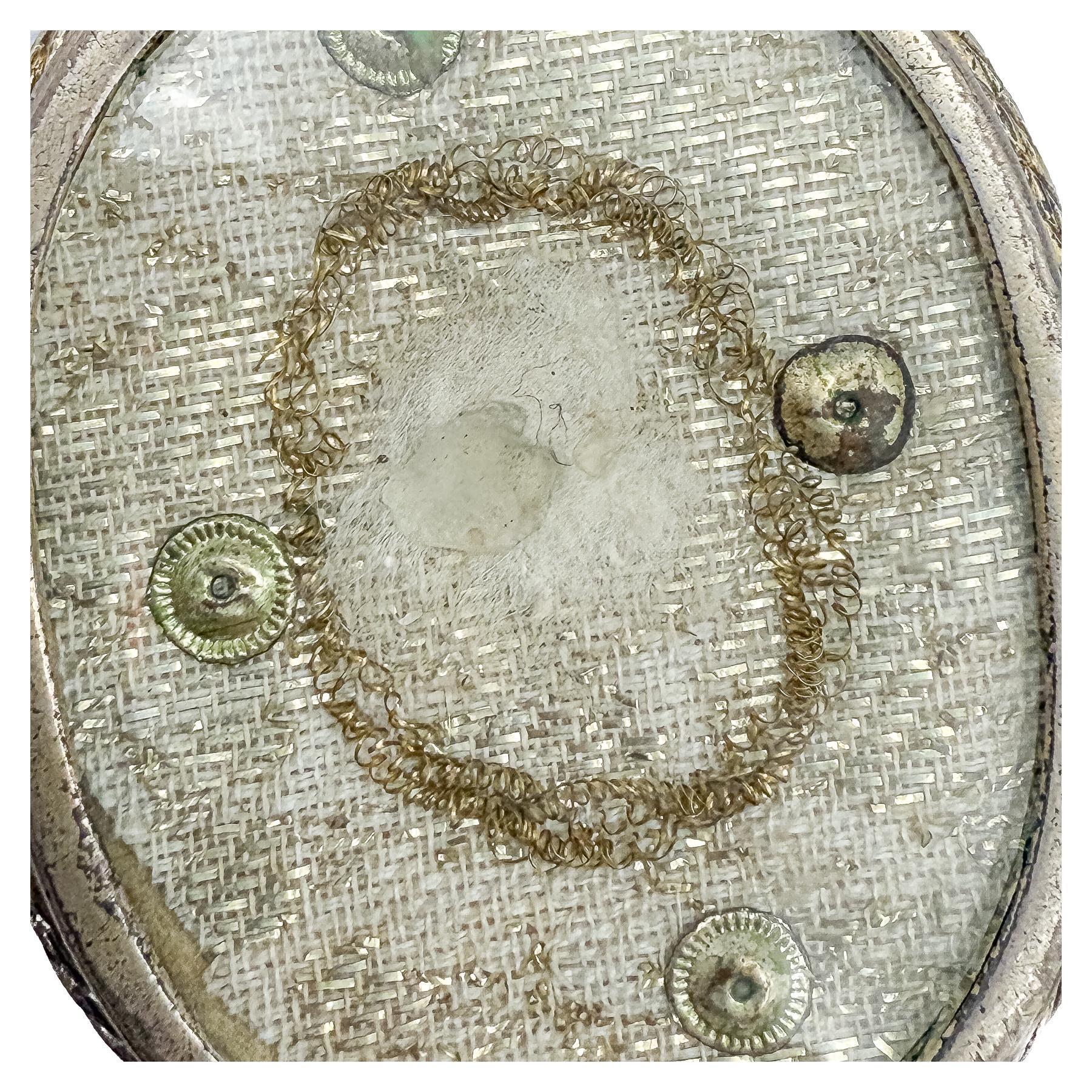 RELICARIO DE PLATA DEL SIGLO XVIII