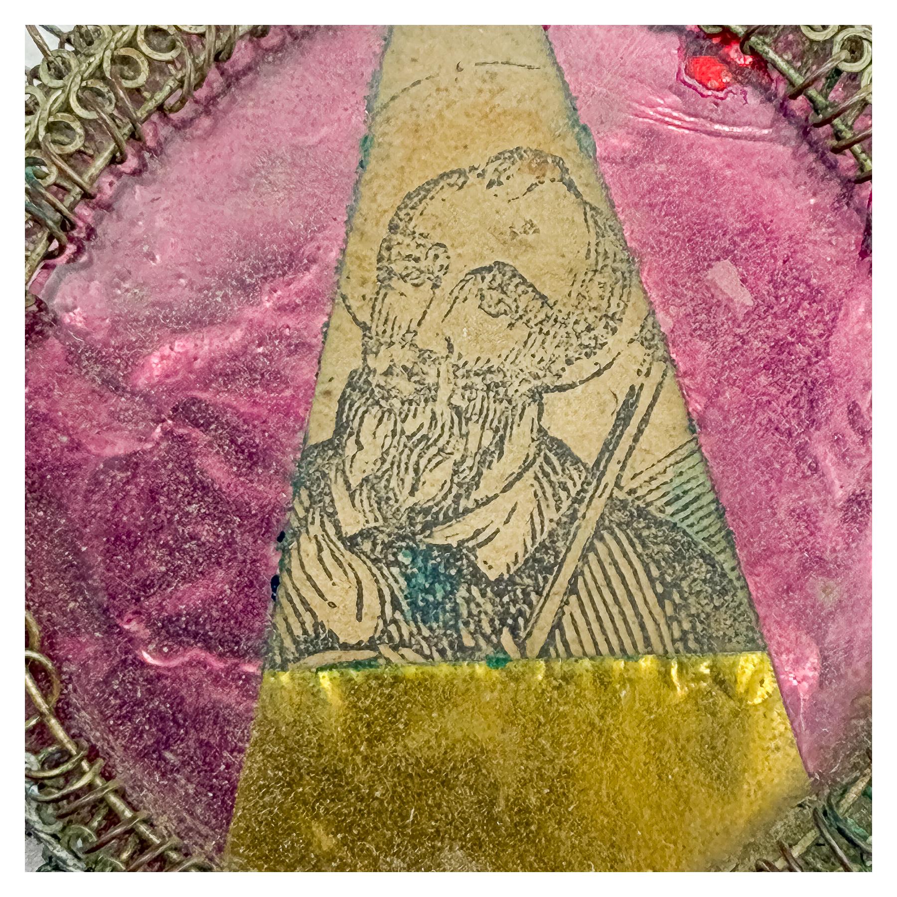 MEDALLÓN DEVOCIONAL DE PLATA DEL SIGLO XVIII