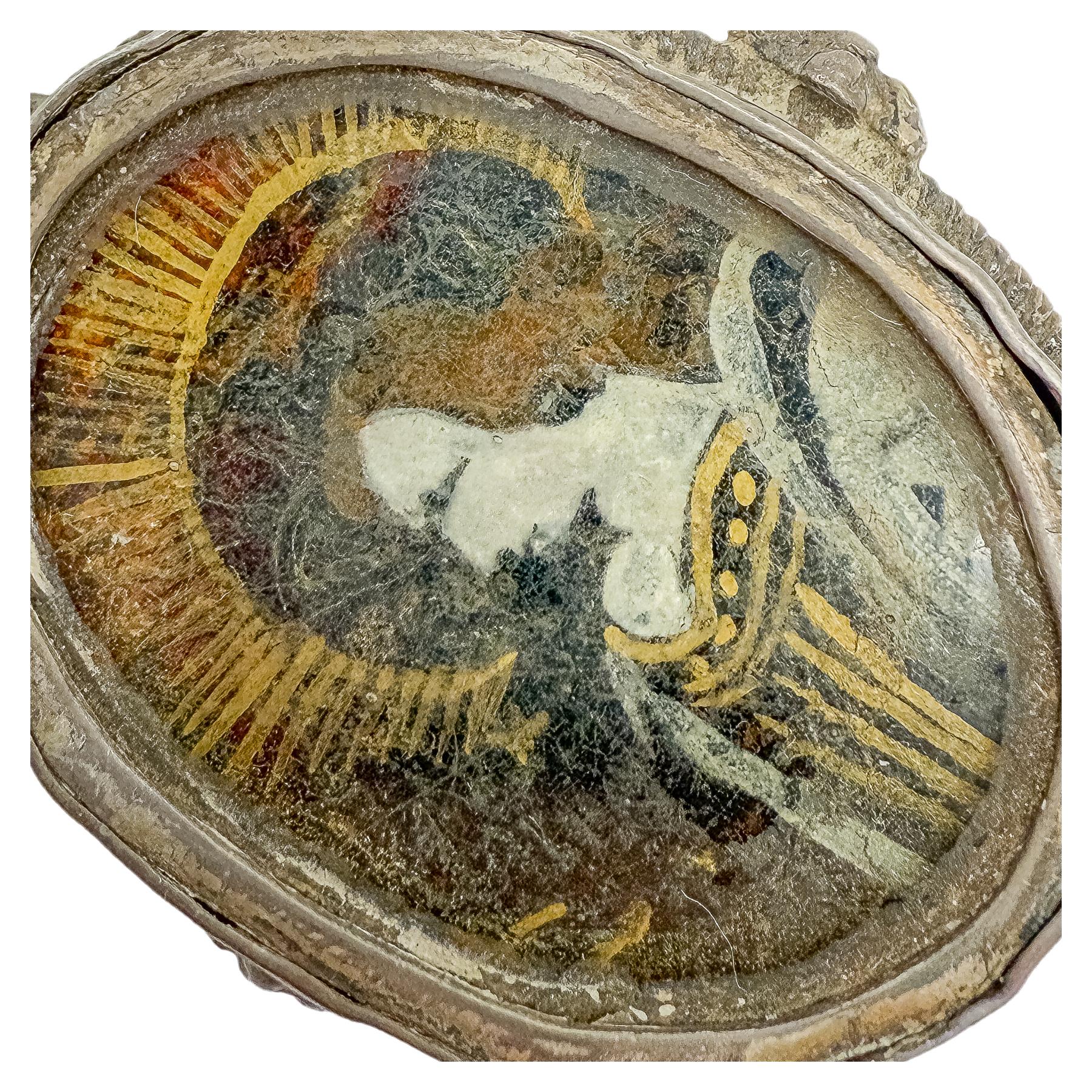 MEDALLÓN DEVOCIONAL DE PLATA DEL SIGLO XVIII